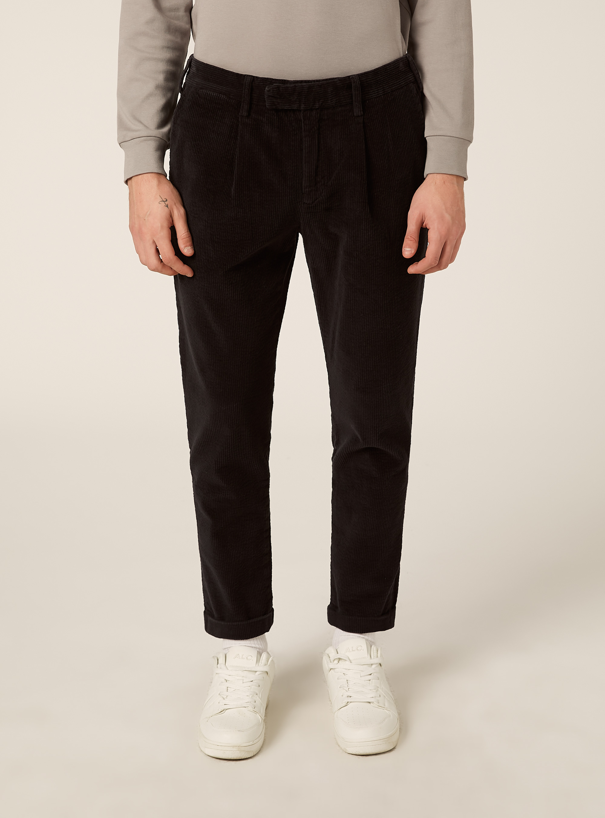 Chino-Hose aus Cord, GY1 GREY DARK