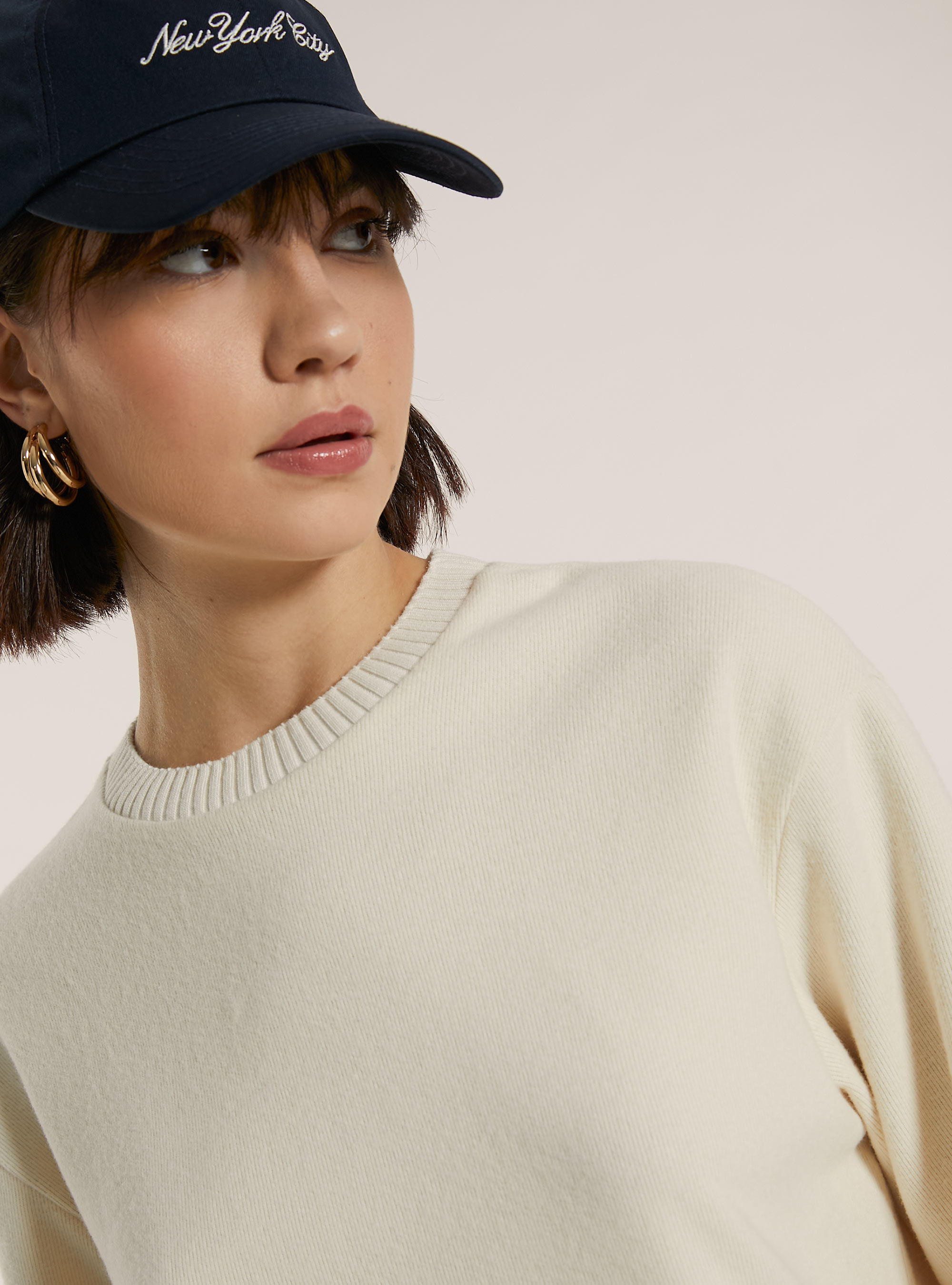 Pullover soft touch, WH1 OFF WHITE