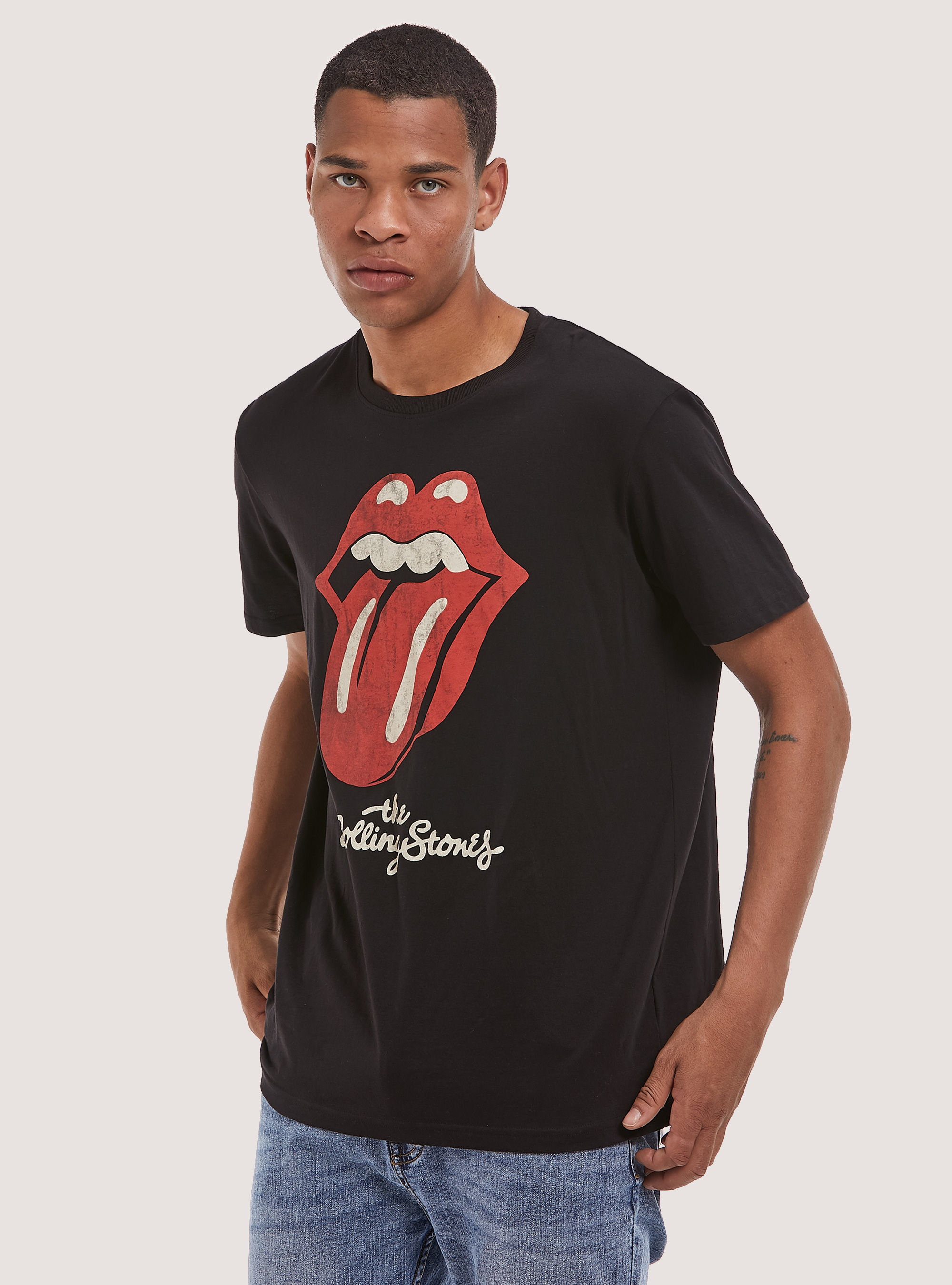 Rolling Stones x Alcott T-shirt, BLACK