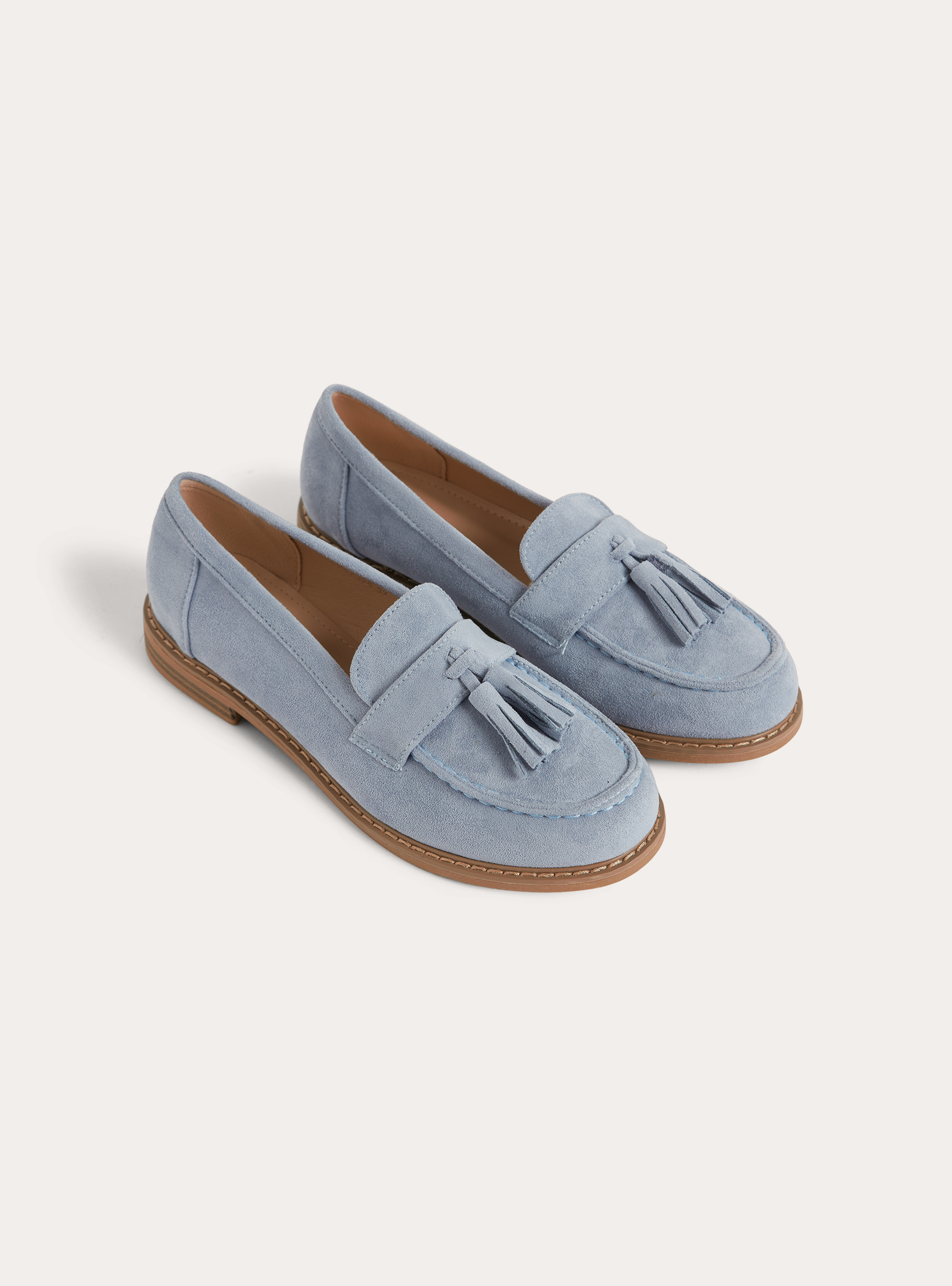 Mocassini con nappine, AZ2 AZURE MEDIUM