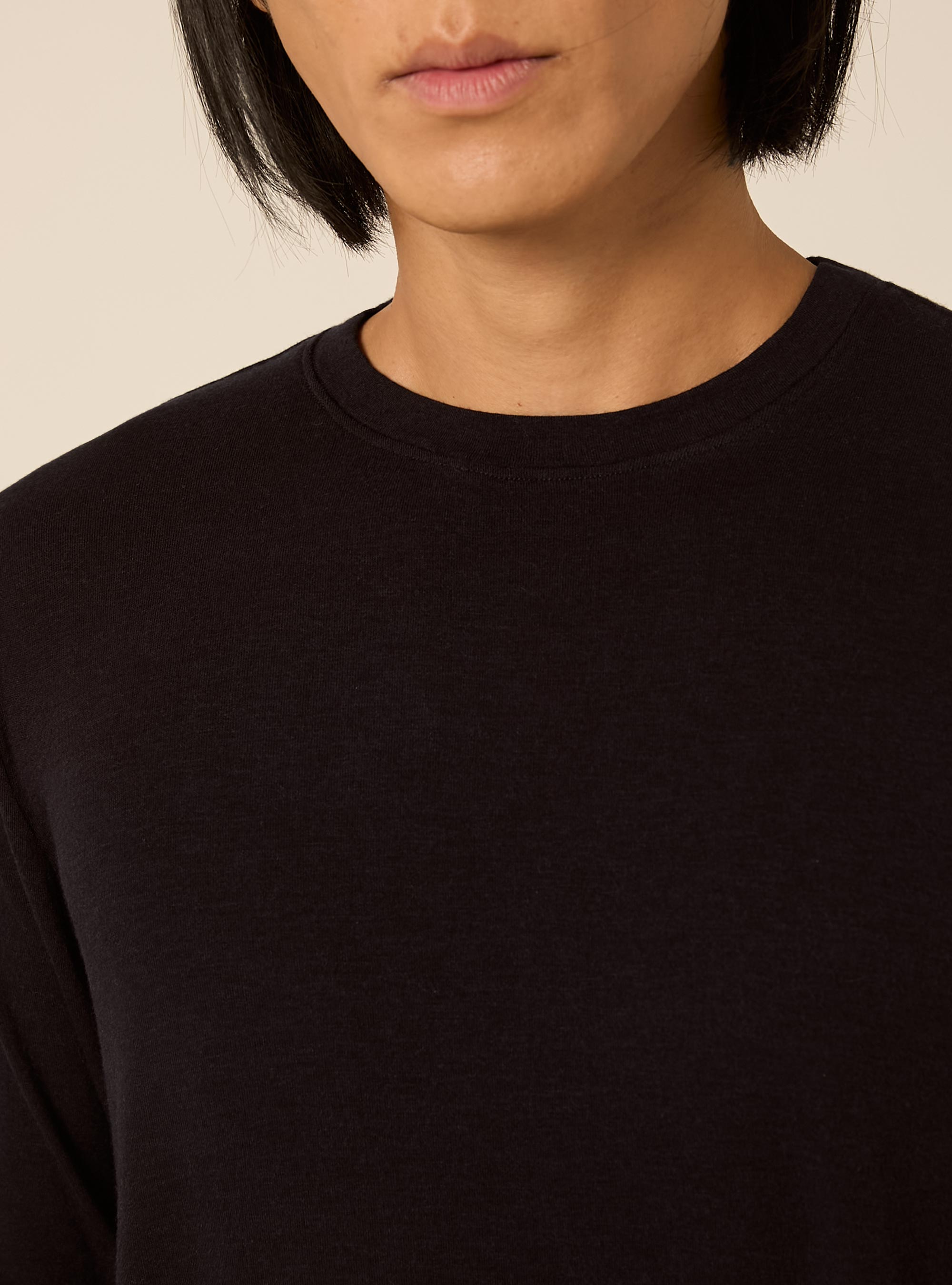 Herren langarmshirt mit rundhalsausschnitt aus cashmere mischgewebe, NA1 NAVY DARK