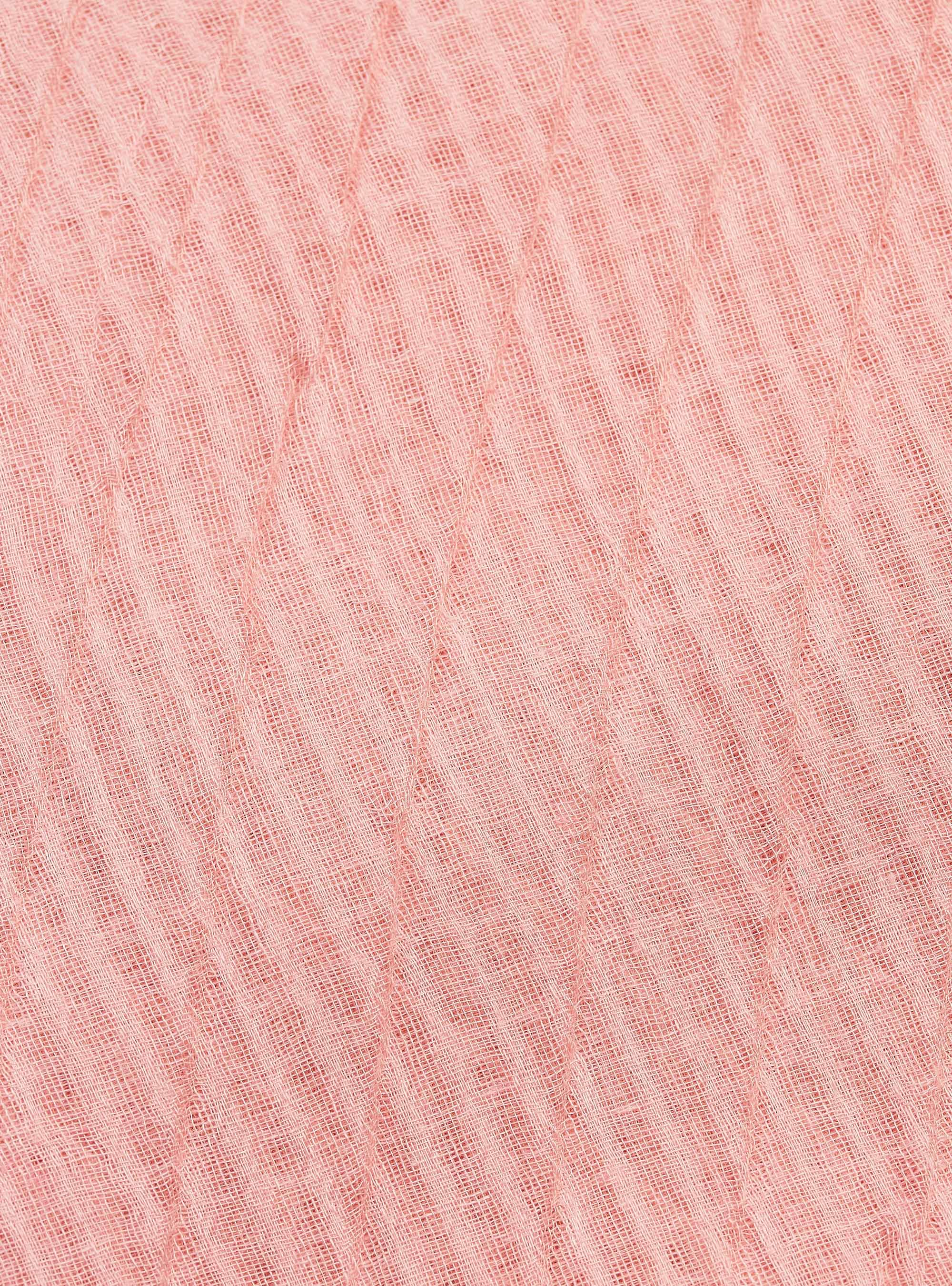 Lightweight scarf with fringes, C5513 PINK