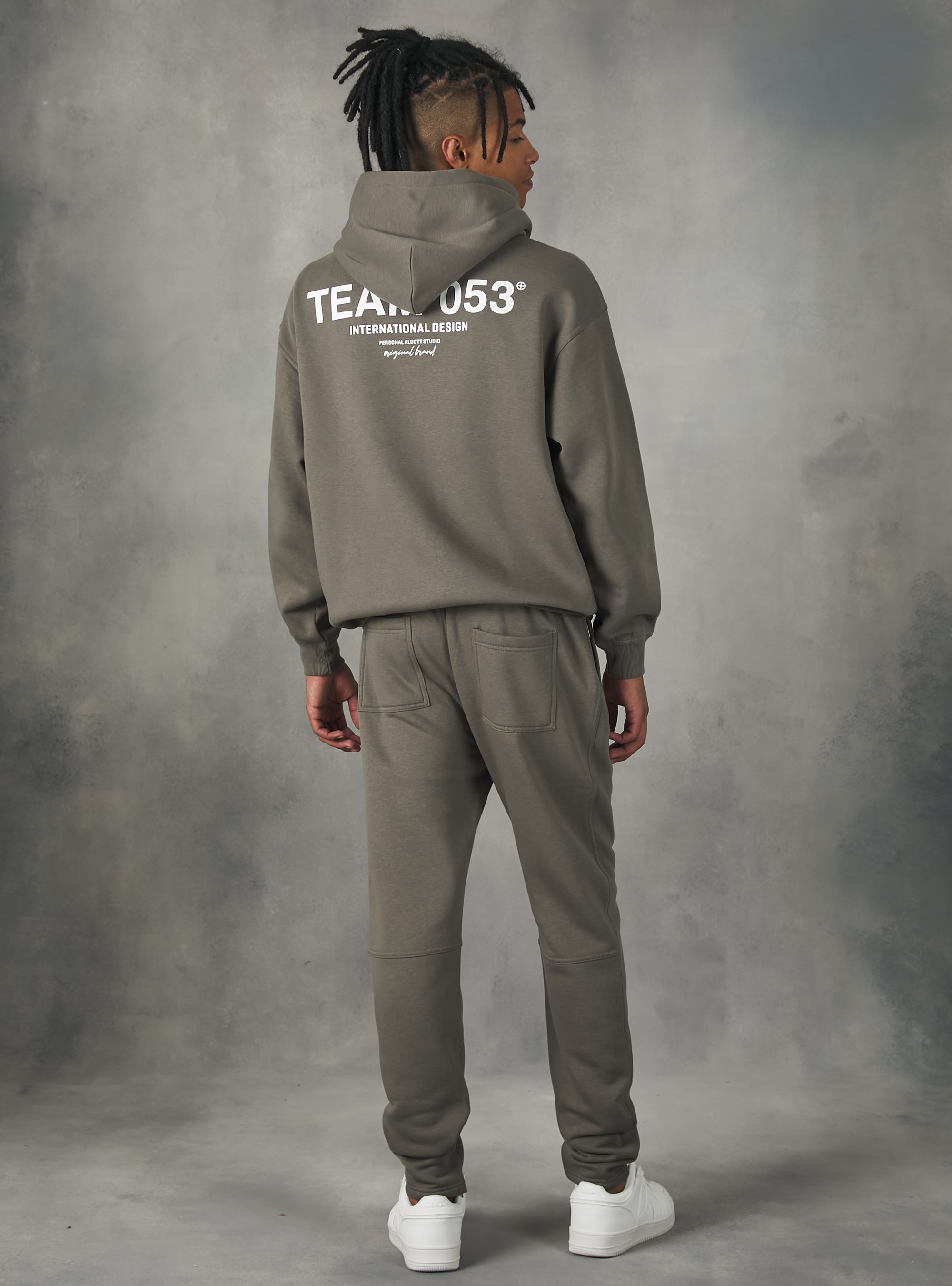 Jogger trousers with Team 053 print, KY3 KAKY LIGHT