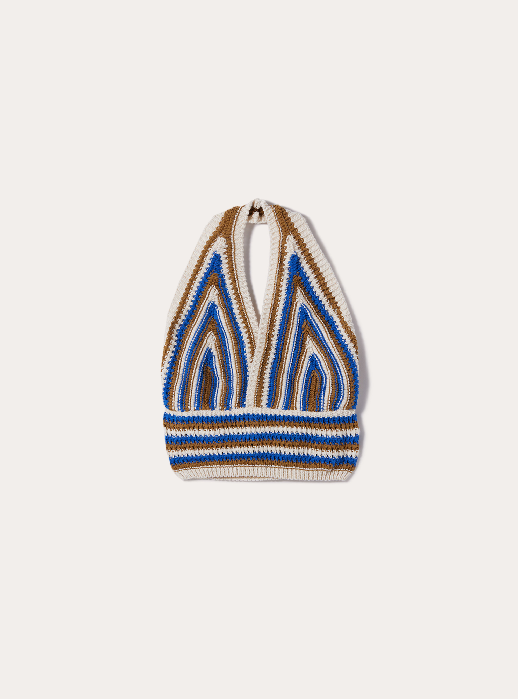 Cropped crochet top, TB2 TOBACCO MEDIUM