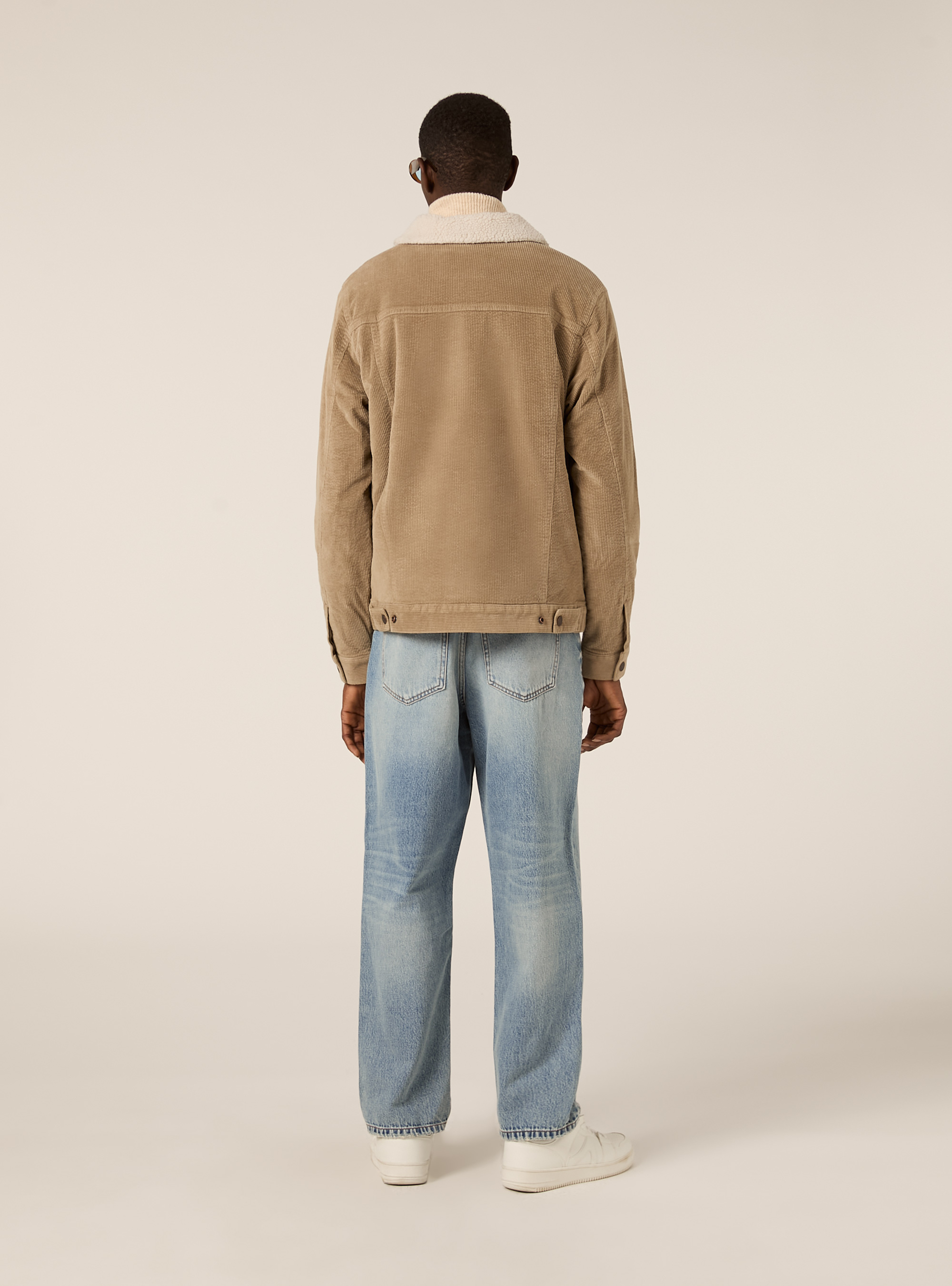 Giubbino in velluto a coste, BG3 BEIGE LIGHT