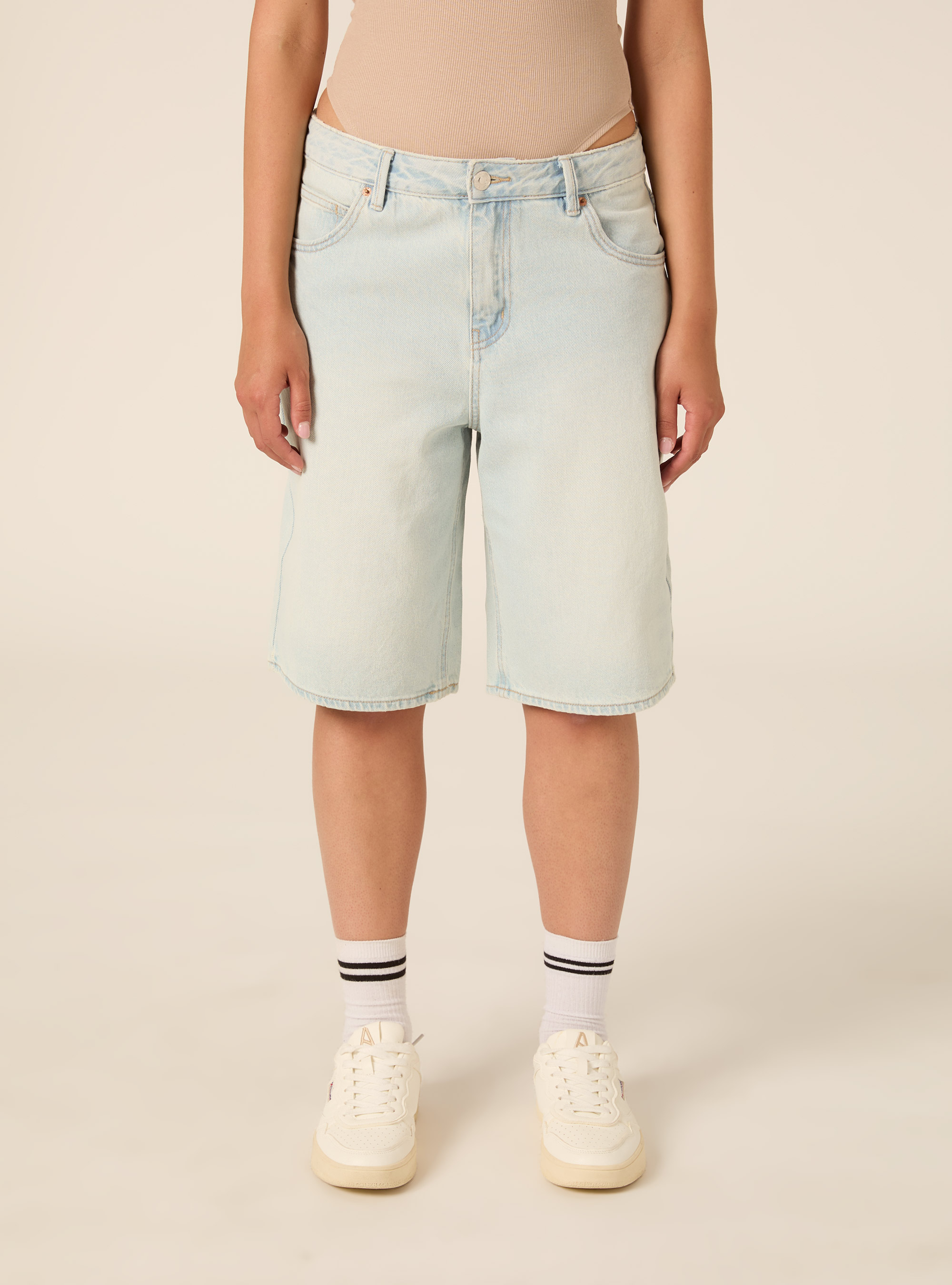 Bermuda jort in denim, D007 LIGHT AZURE