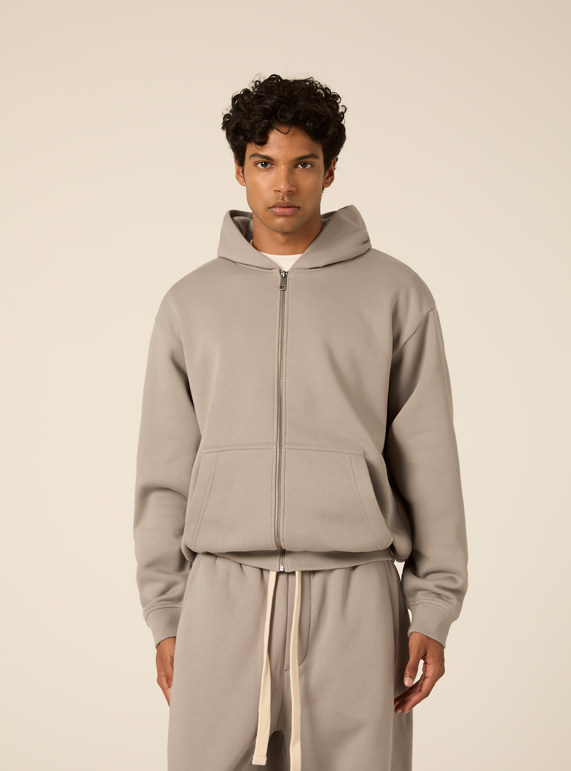 Cardigan basico boxy fit, GY2 GREY MEDIUM