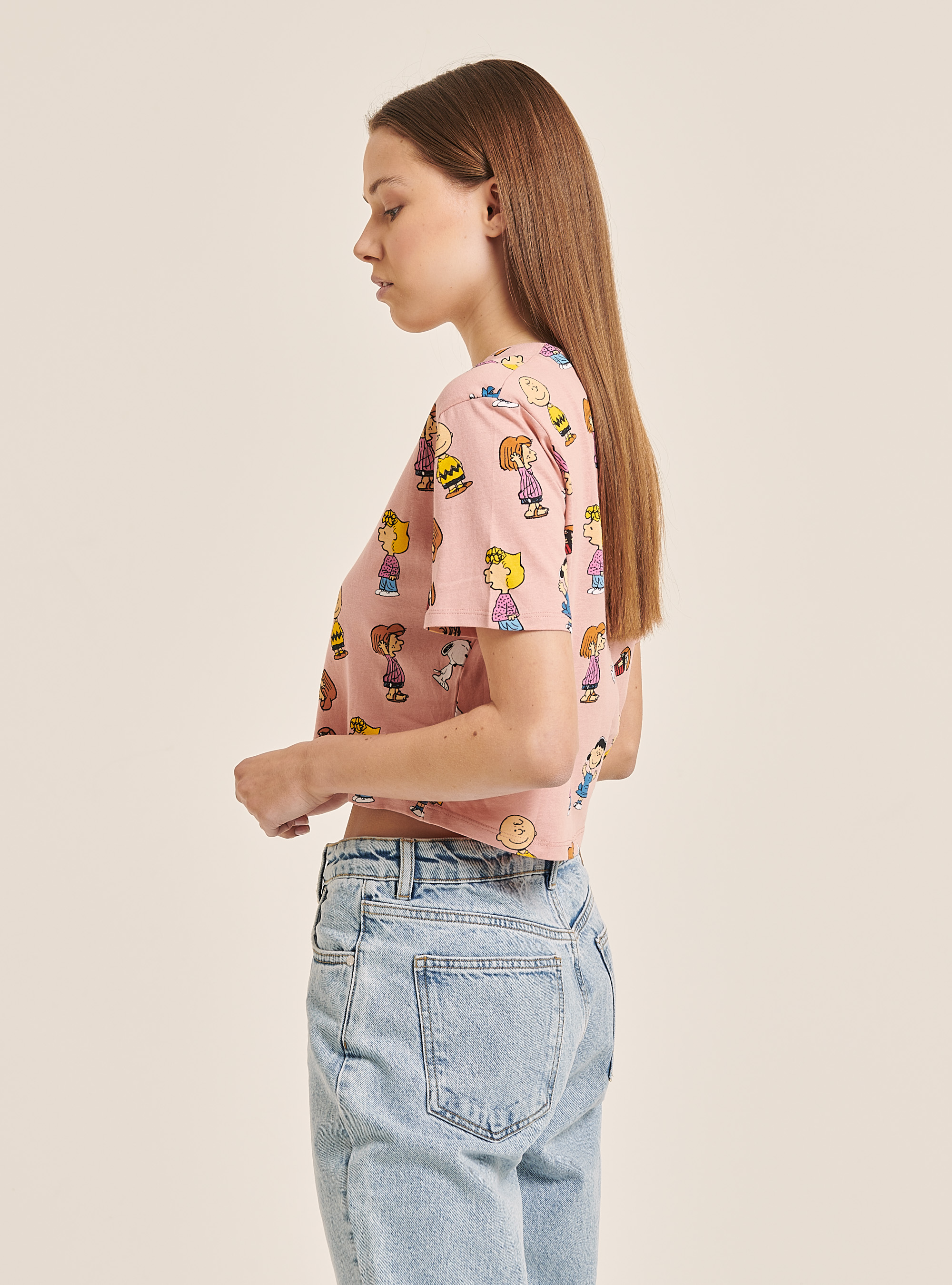 Peanuts x Alcott T-shirt, PINK