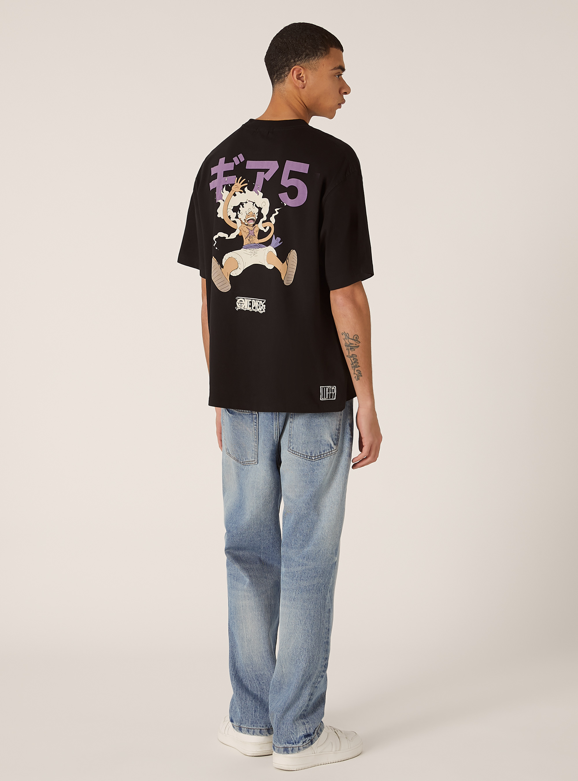 One Piece / Alcott boxy fit T-shirt, BK1 BLACK