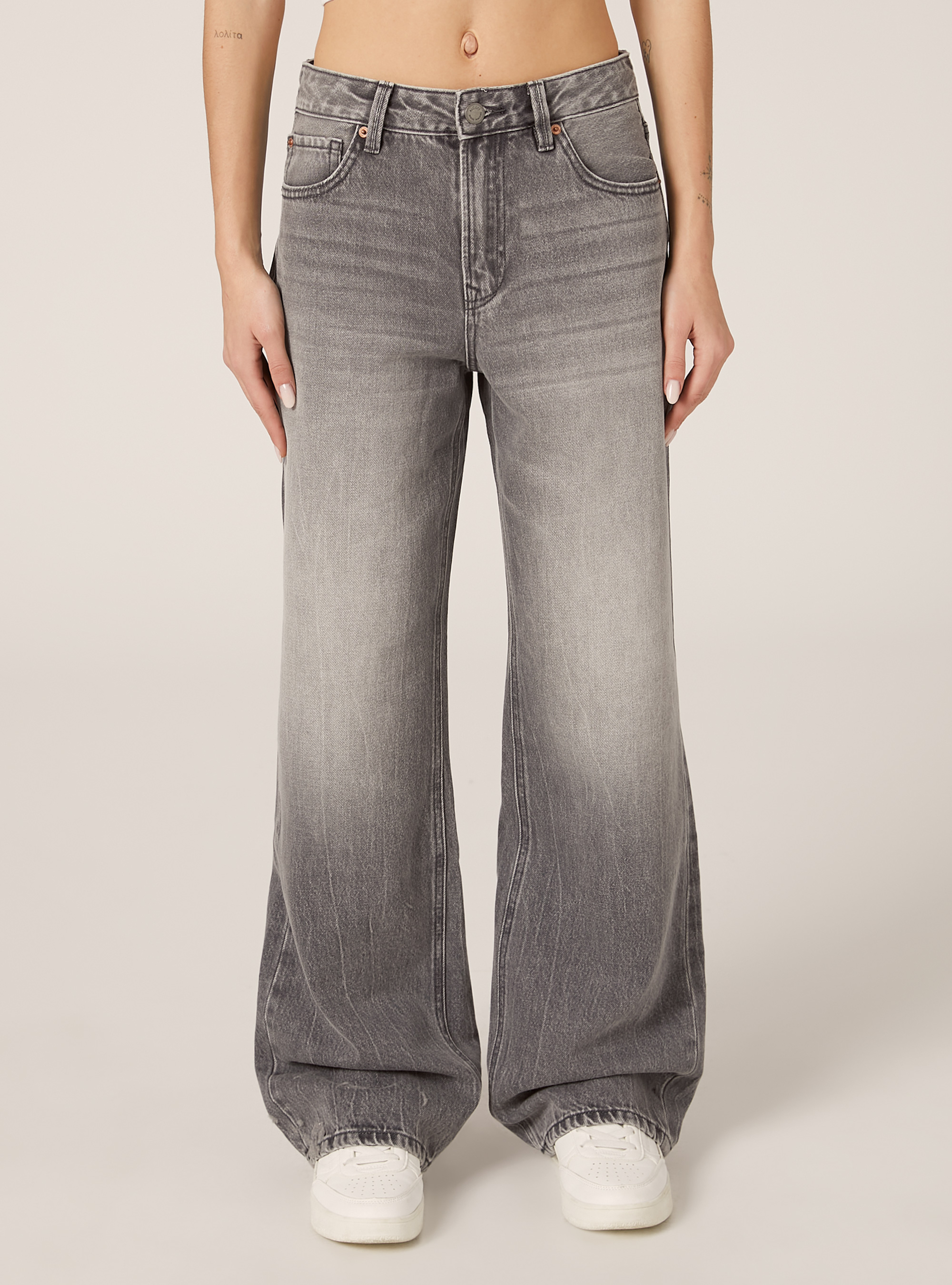 Straight wide fit jeans, D00G GREY