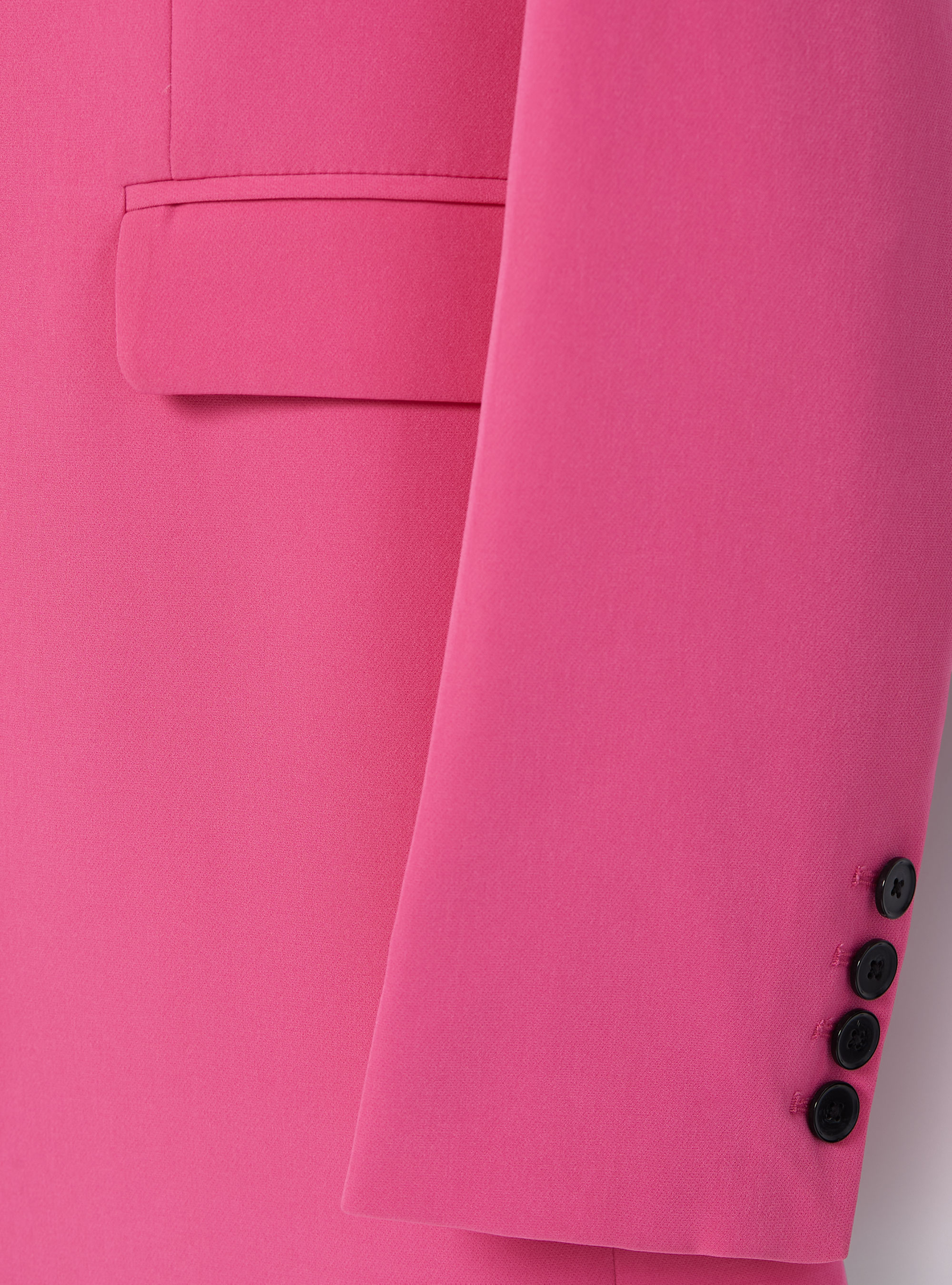 Plain-coloured single-breasted blazer, FX2 FUXIA MEDIUM