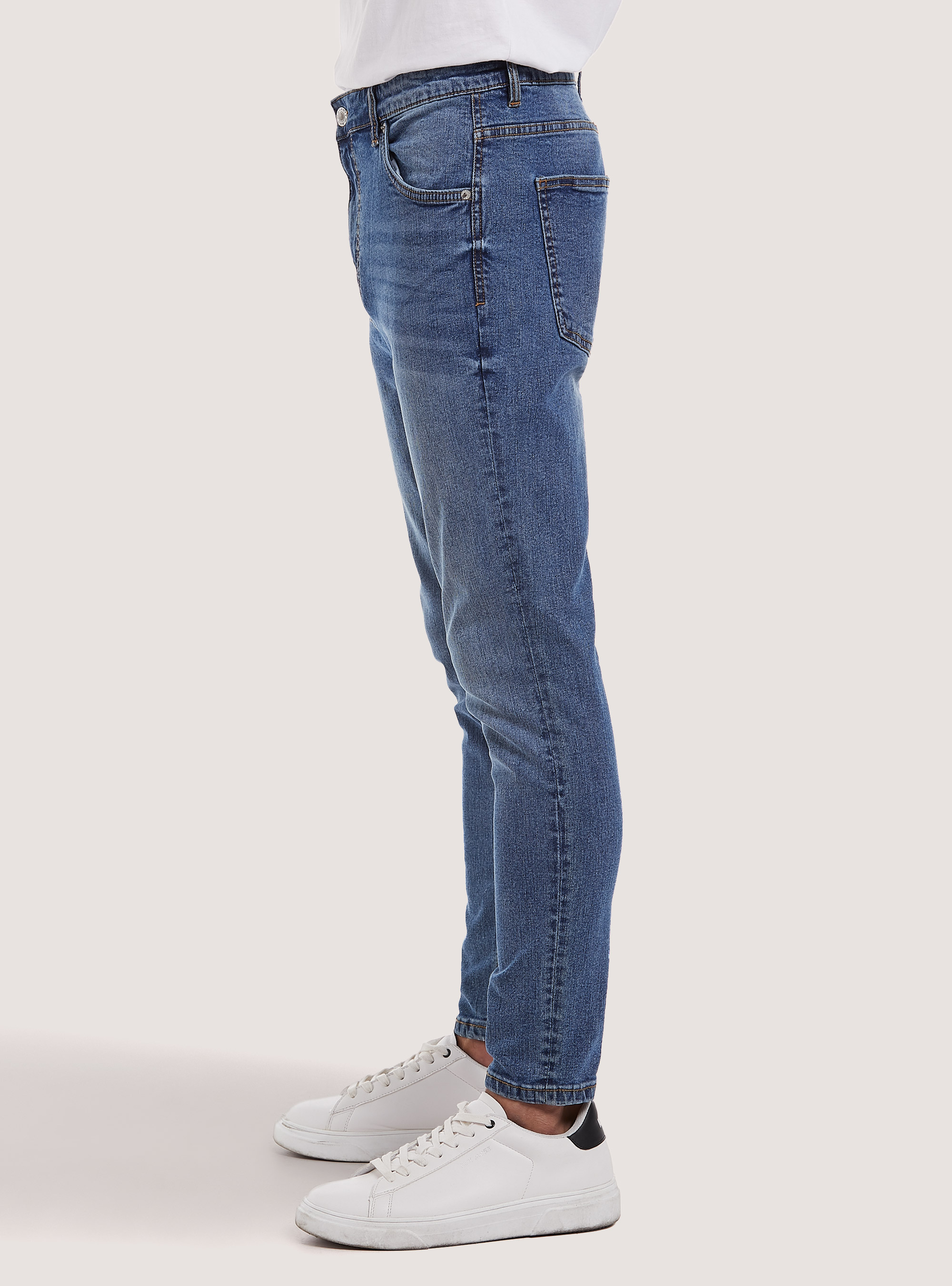 Pantalones vaqueros Stretch denim carrot fit, D005 LIGHT BLUE
