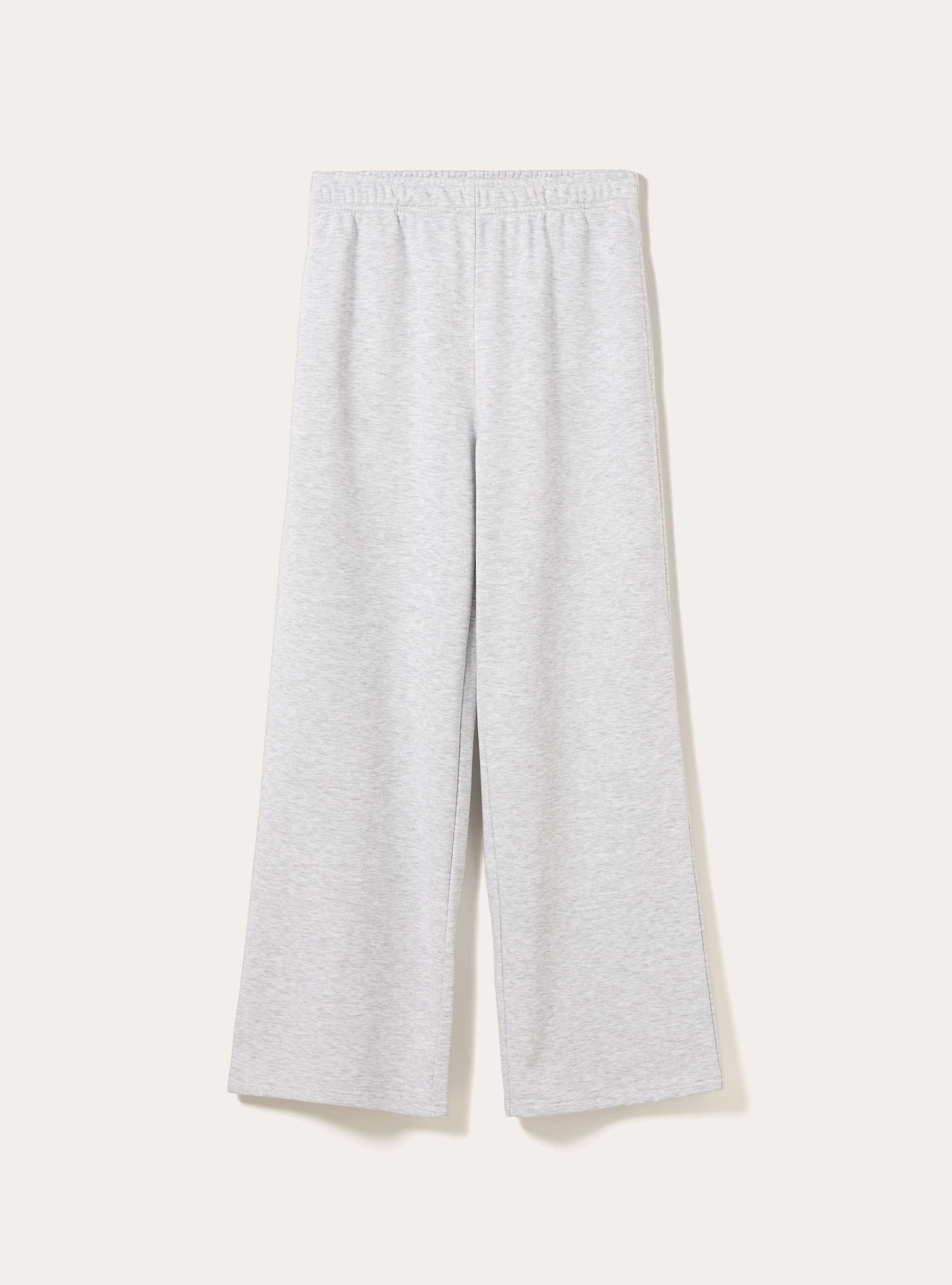 Pantaloni jogger gamba larga, MGY3 GREY MEL LIGHT