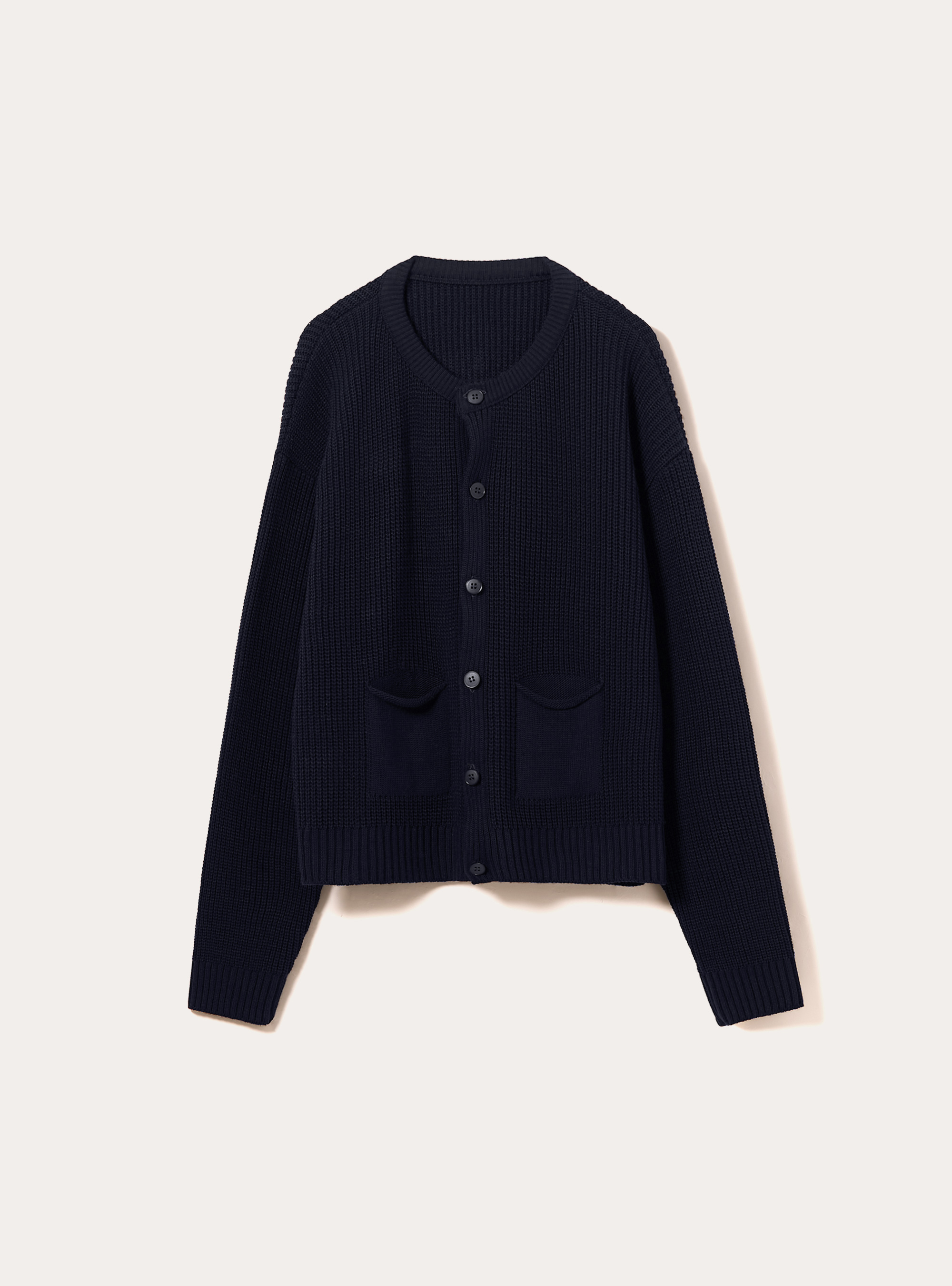 Boxy fit knit cardigan, NA1 NAVY DARK