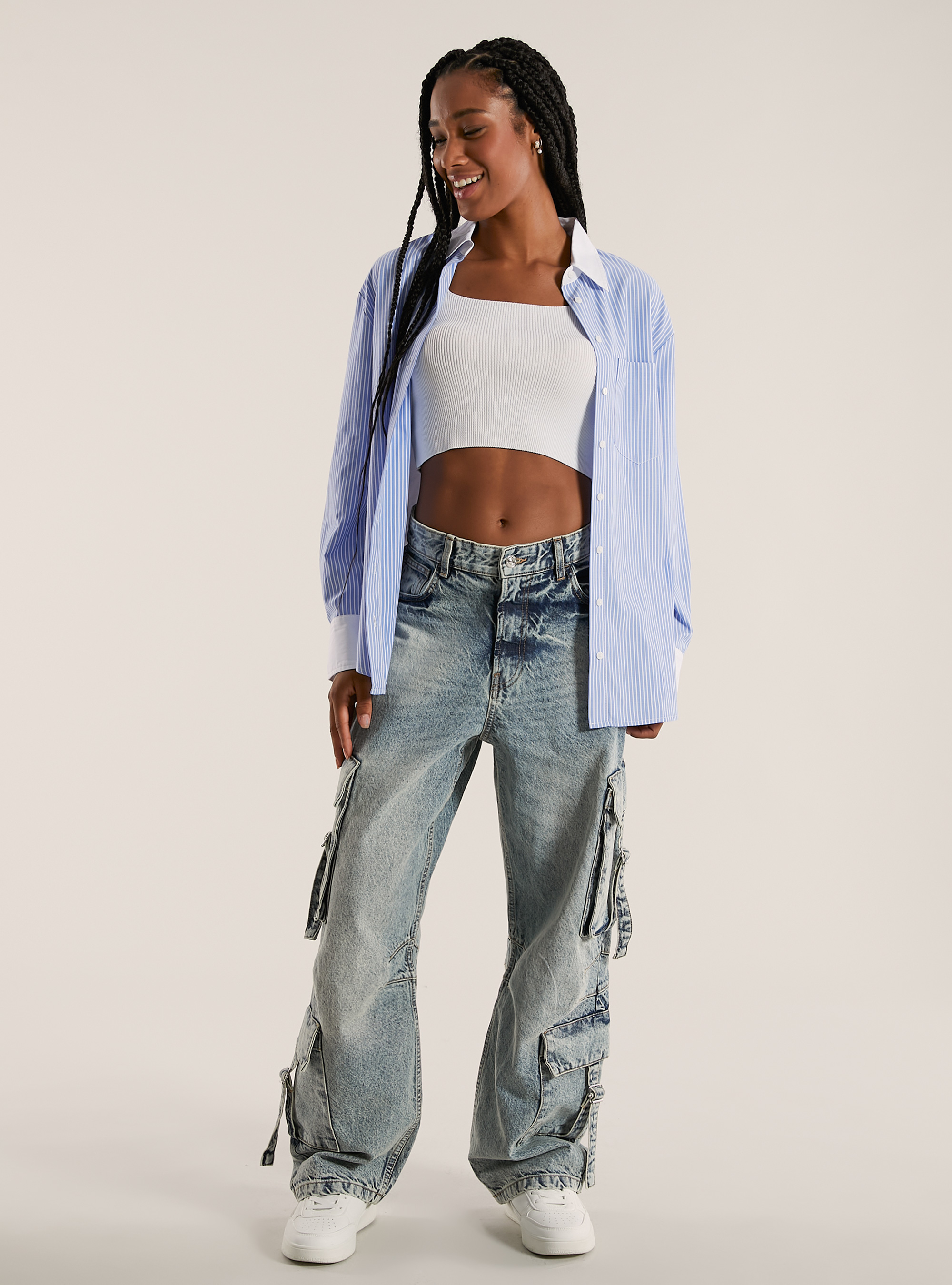 Canotta in maglia, WH1 OFF WHITE