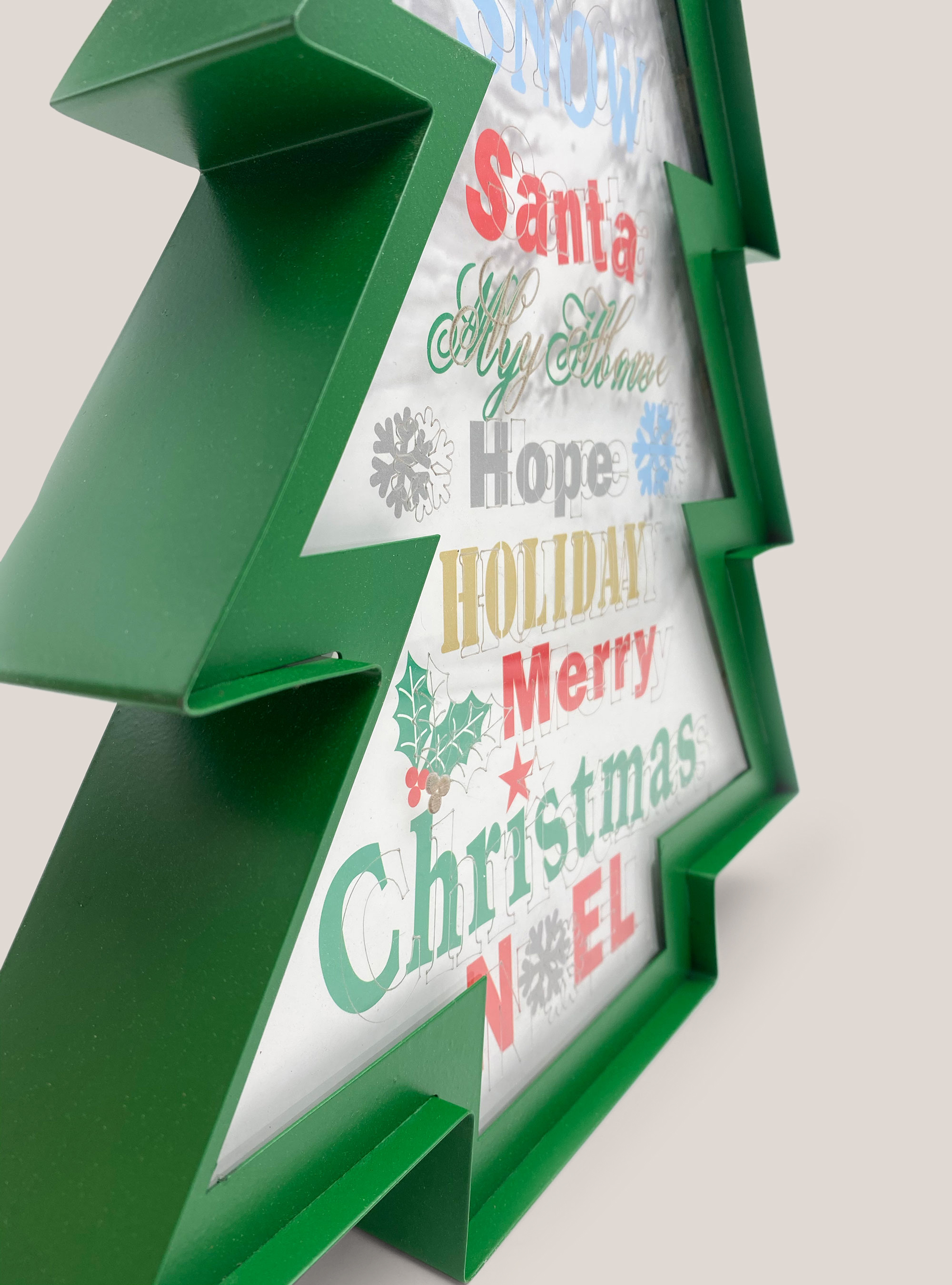 Quadro a forma di albero di Natale, ÚNICO