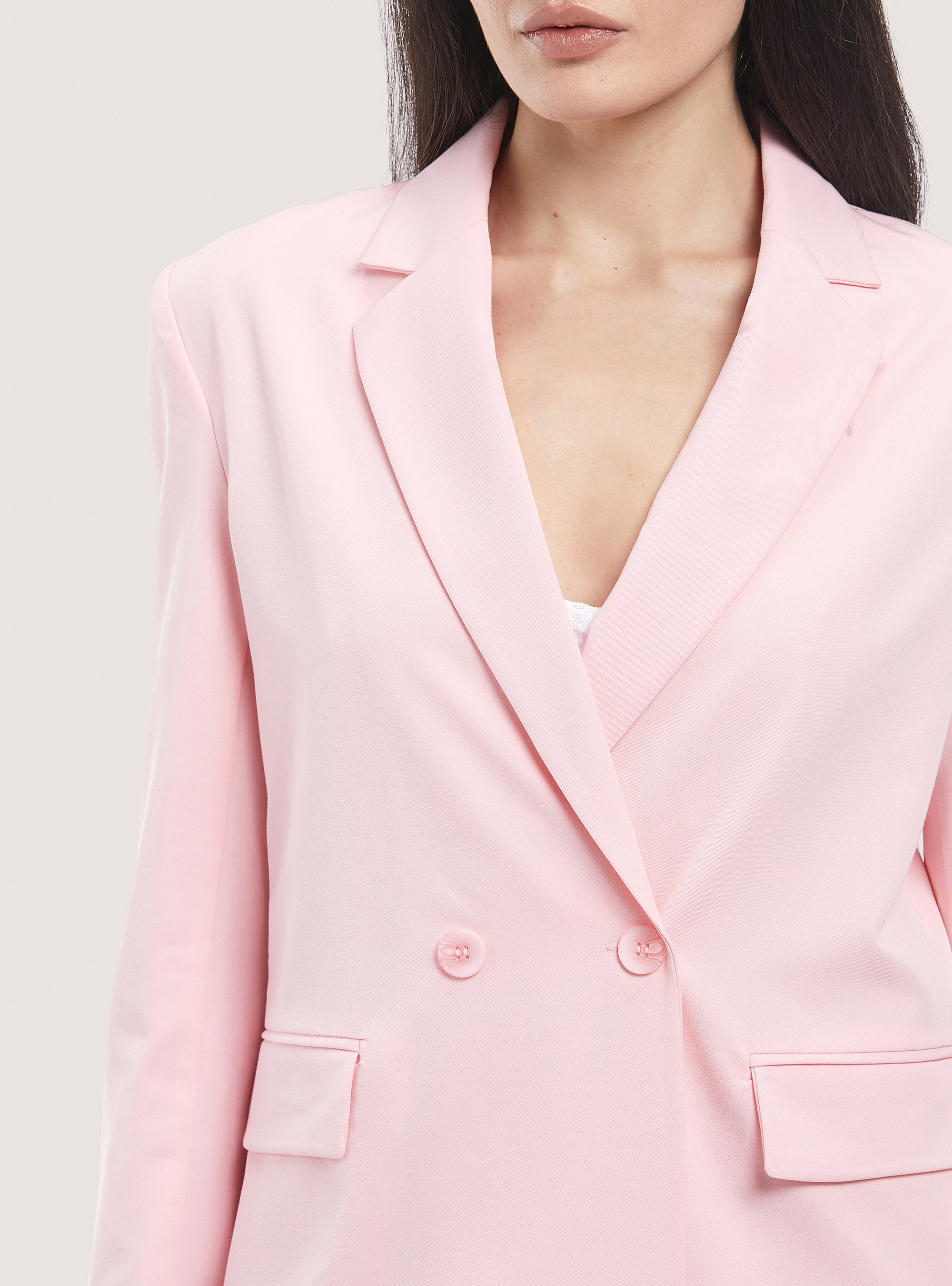 Oversized single breasted blazer, C4400 PINK