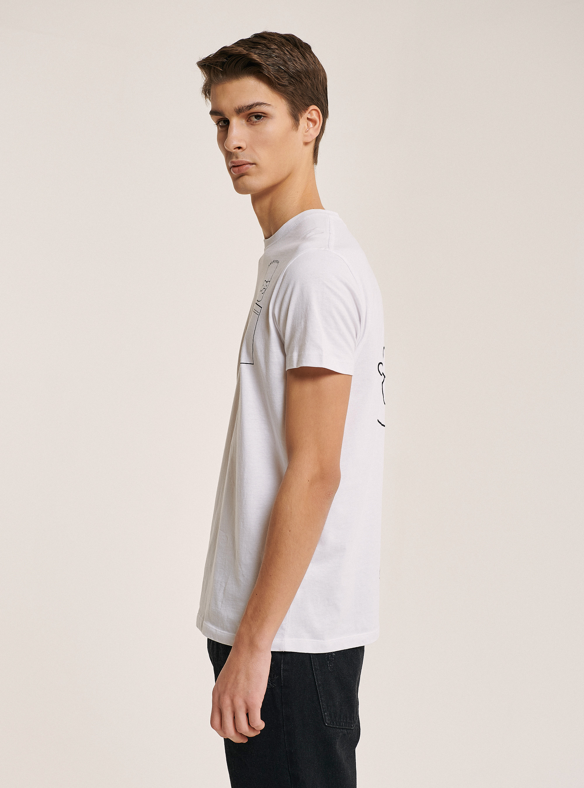The Simpson T-shirt for Alcott, WHITE