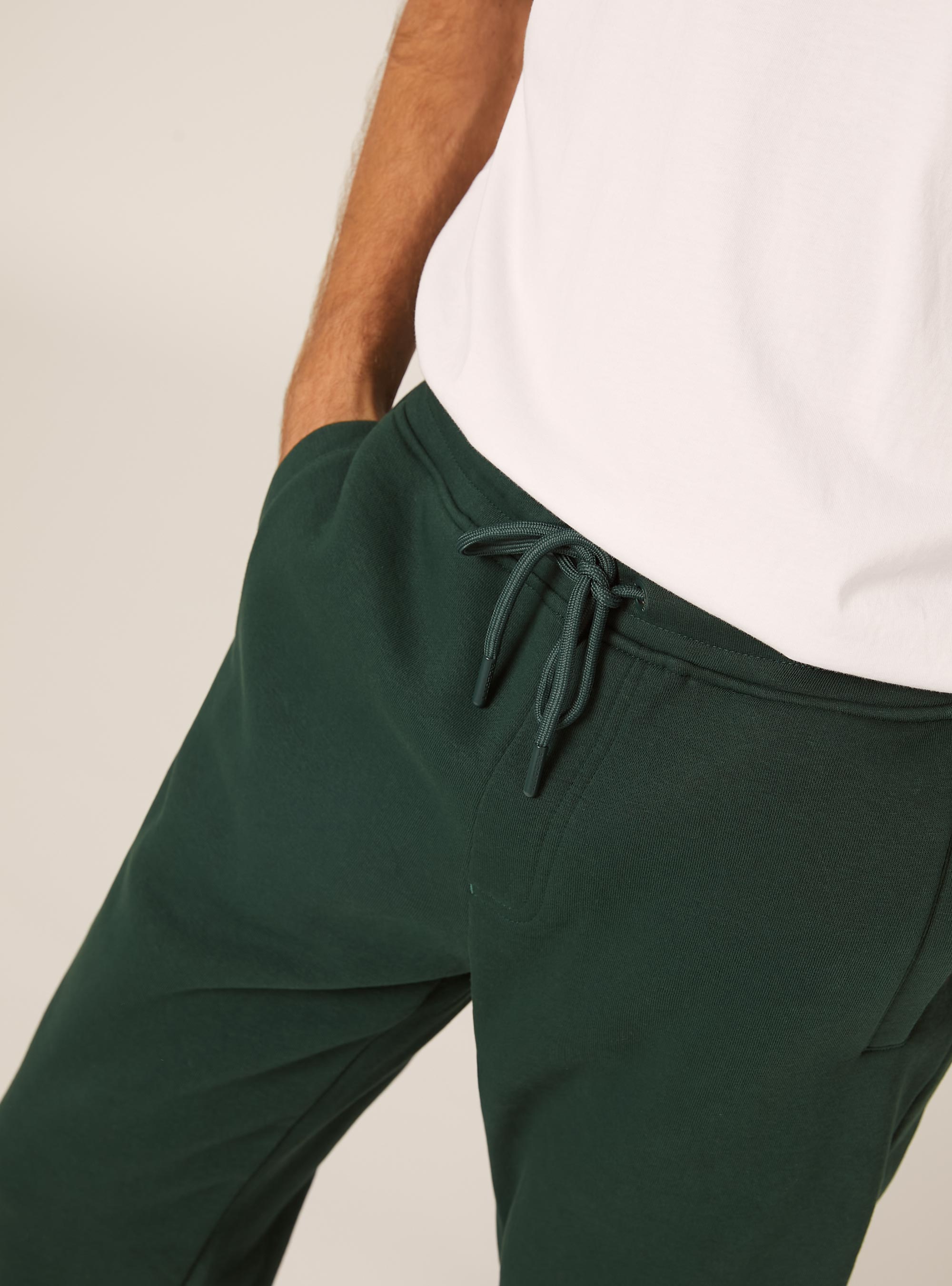Fleece jogger pants, GN1 GREEN DARK