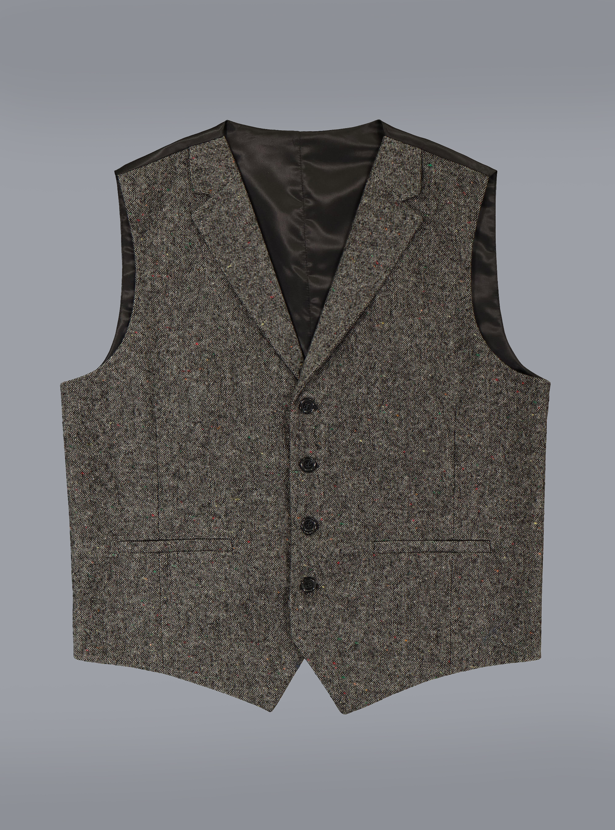 Gilet in tessuto boucle, GRIGIO MELANGE