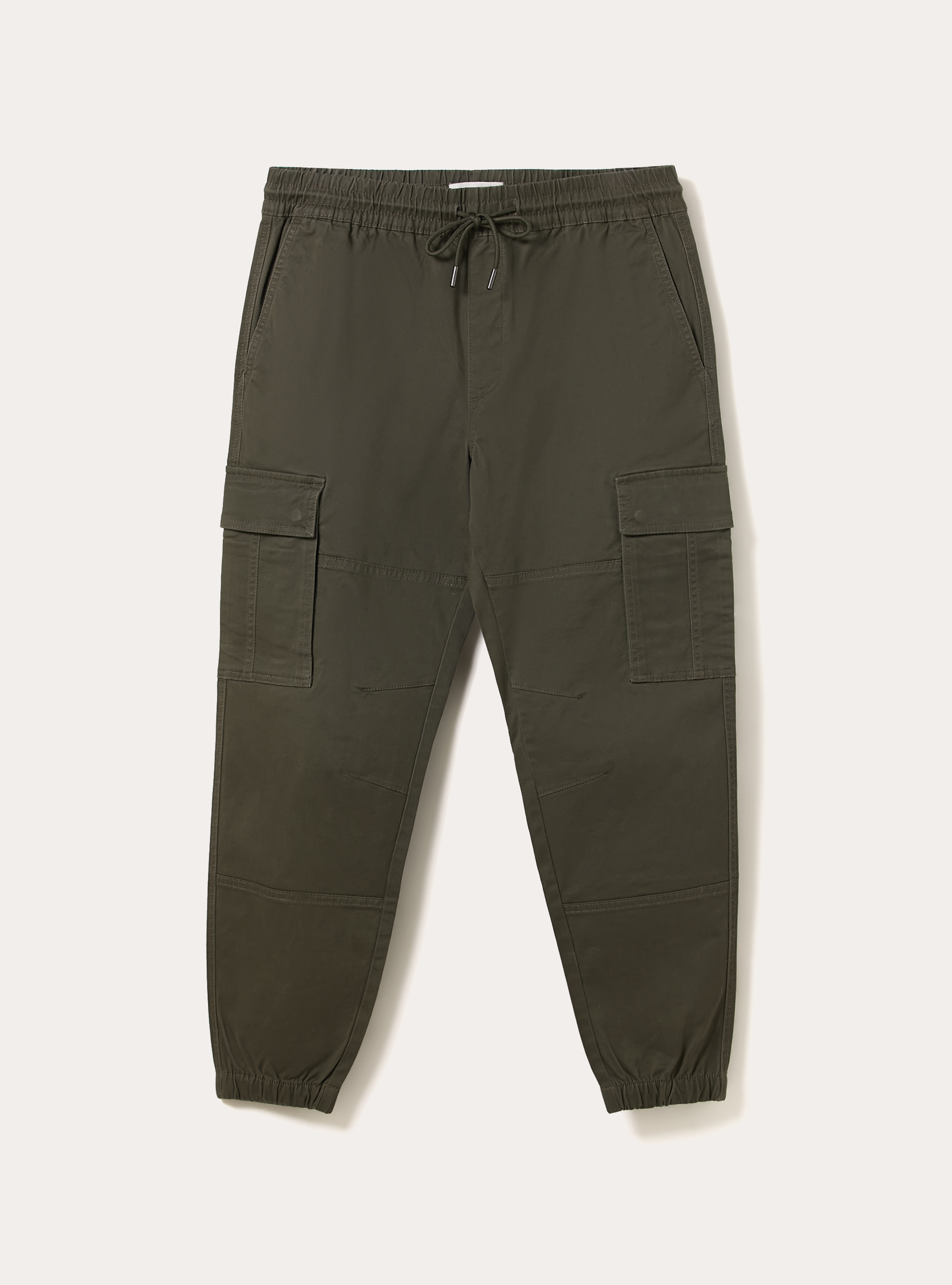 Jogger in twill stretch con tasconi, KY2 KAKY MEDIUM