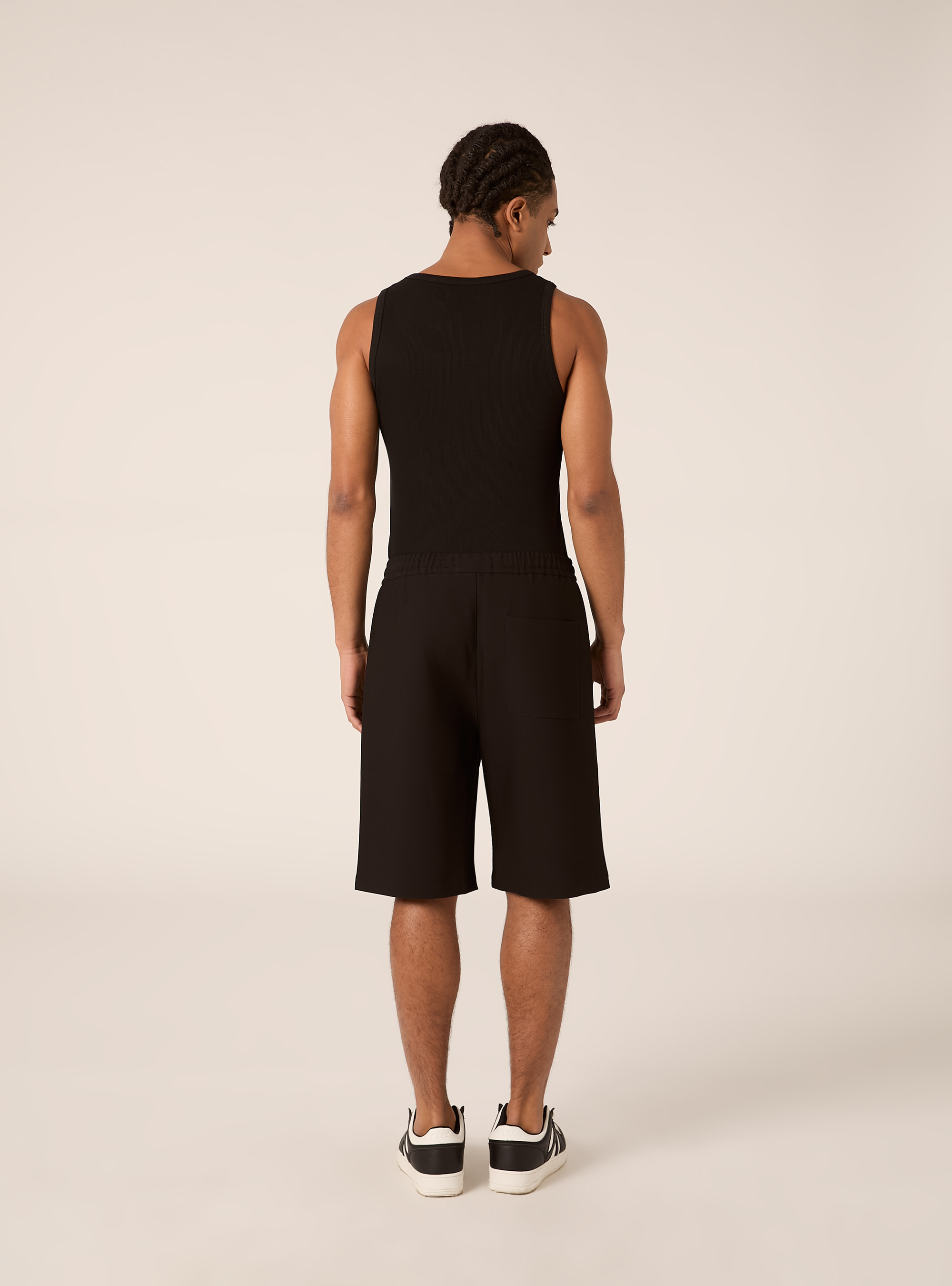 Bermuda jogger tailored, BK1 BLACK