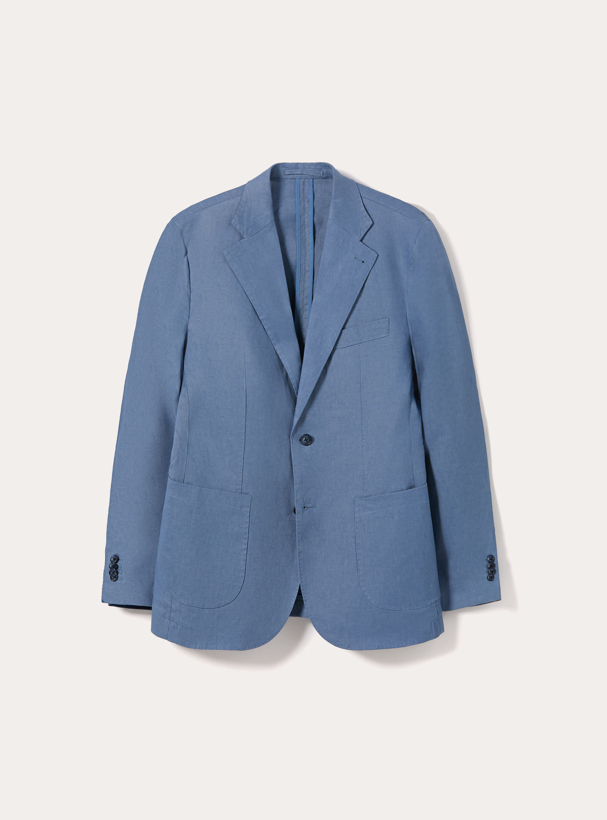 Giacca in lino monopetto, AZ2 AZURE MEDIUM