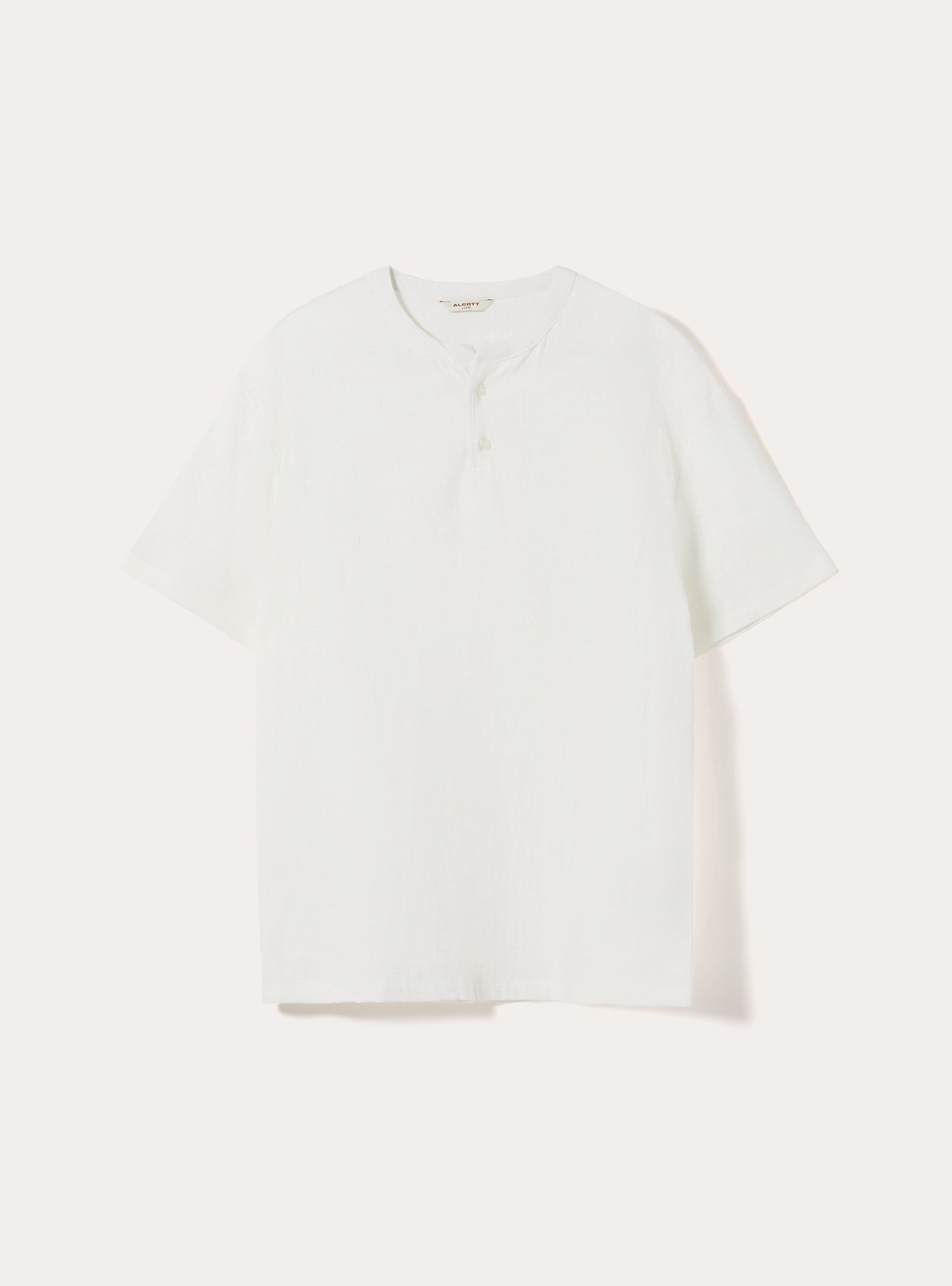Camicia in cotone mezza placchetta, WH2 WHITE