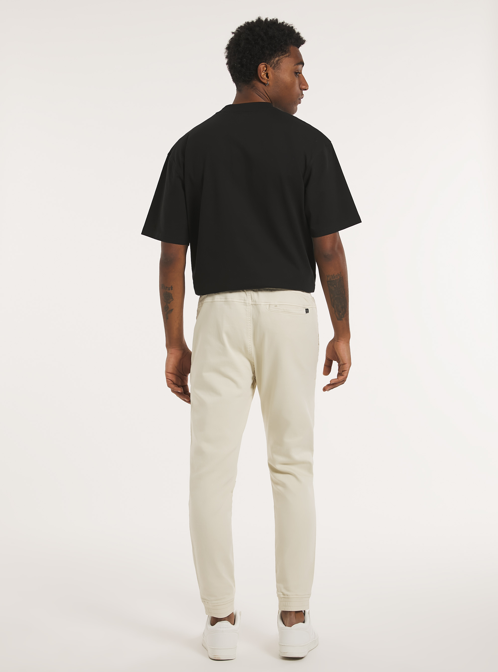 Pantalon de jogging en coton, SA3 SAND LIGHT