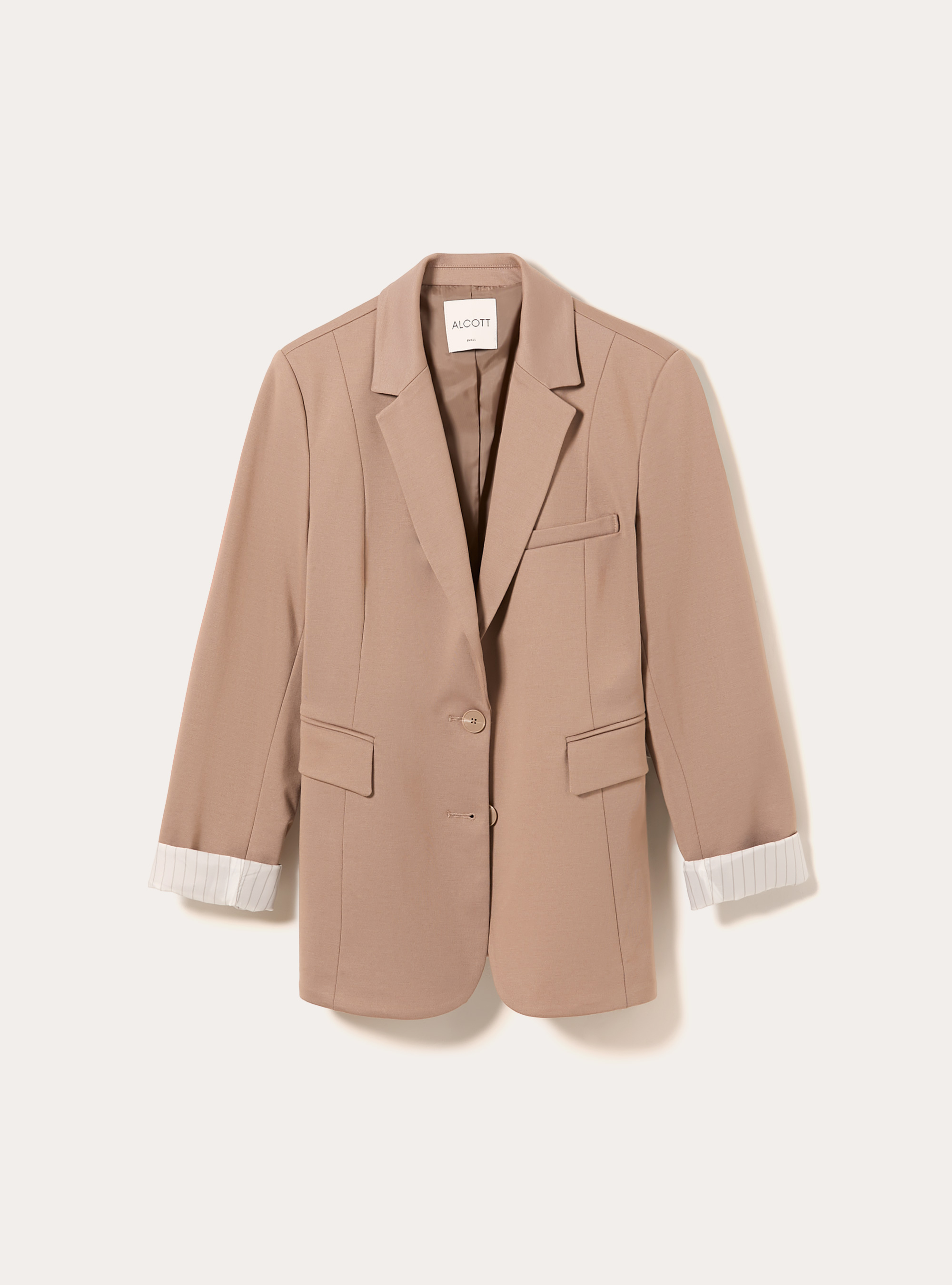 Jersey blazer, BR3 BROWN LIGHT
