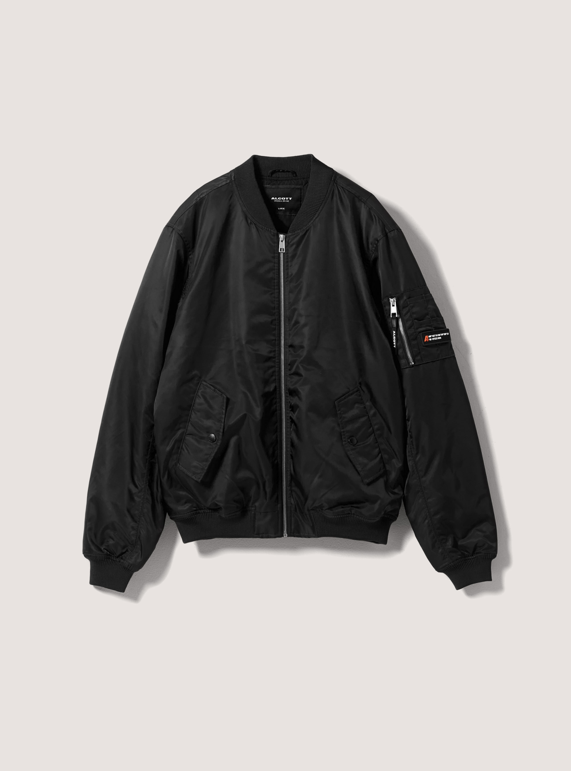 Padded bomber jacket, BK1 BLACK