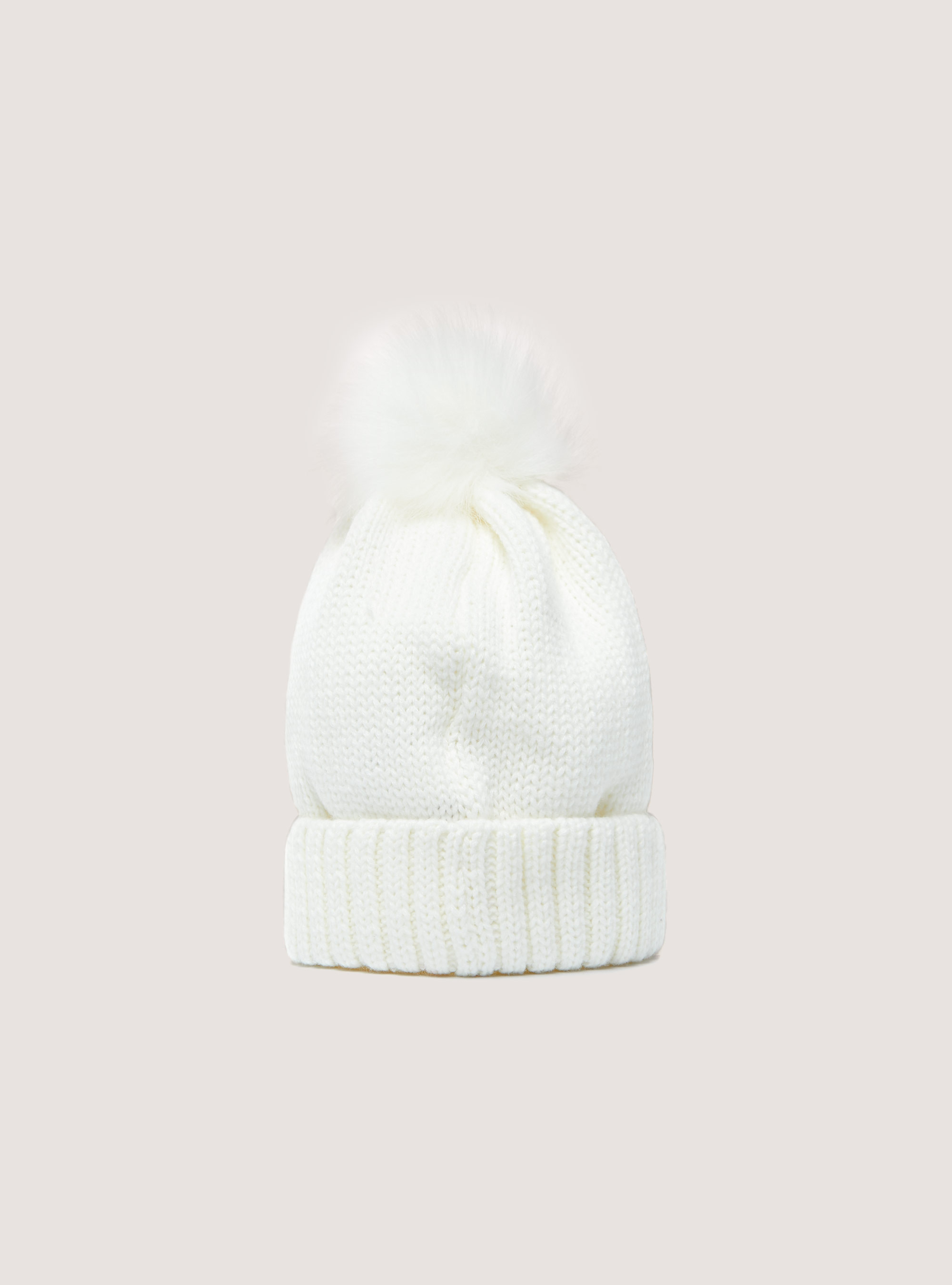 Christmas Collection hat with pom-pom, WH2 WHITE