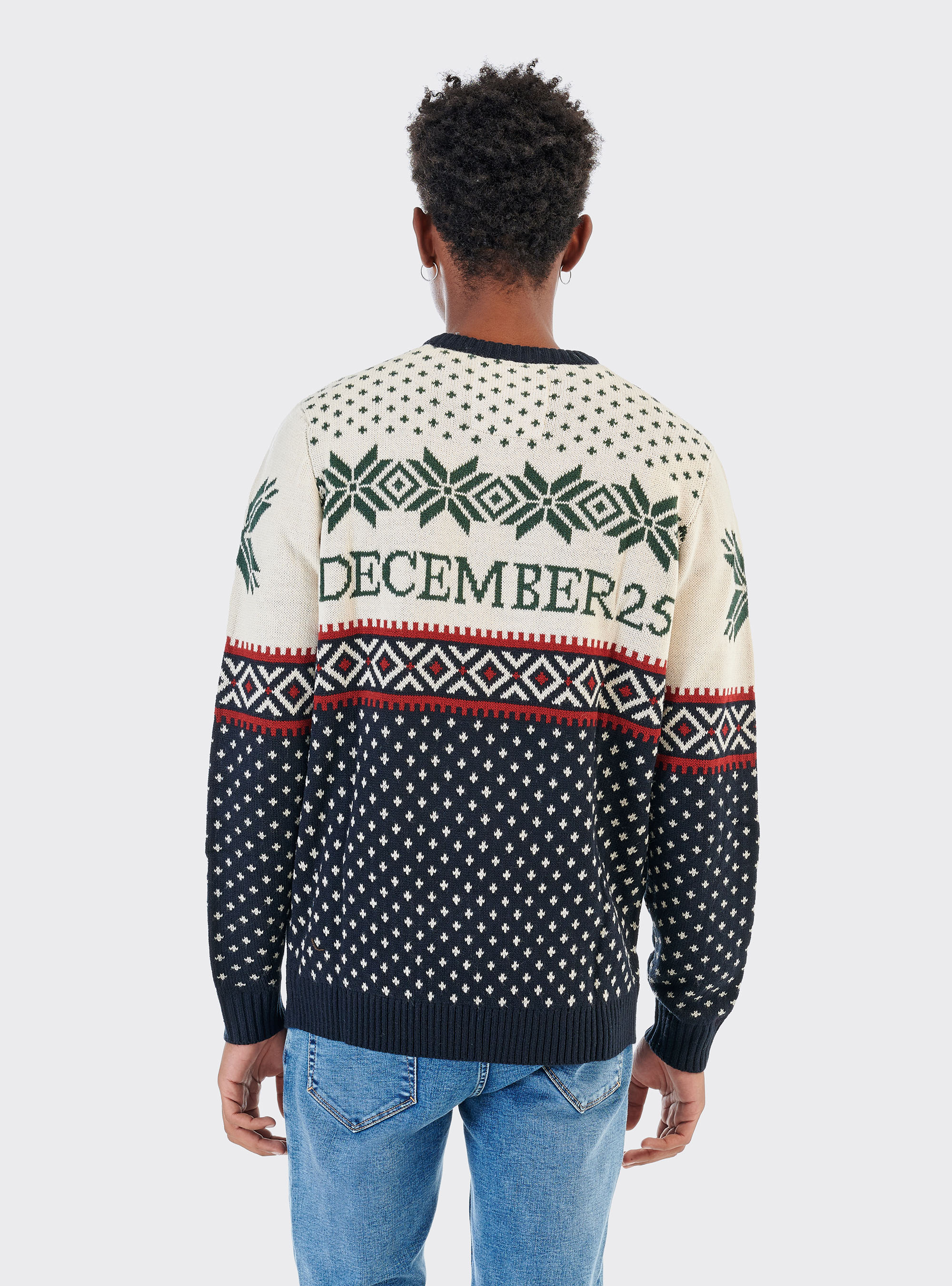 STRIPED ROUND NECK PULLOVER, C0009 OFF WHITE