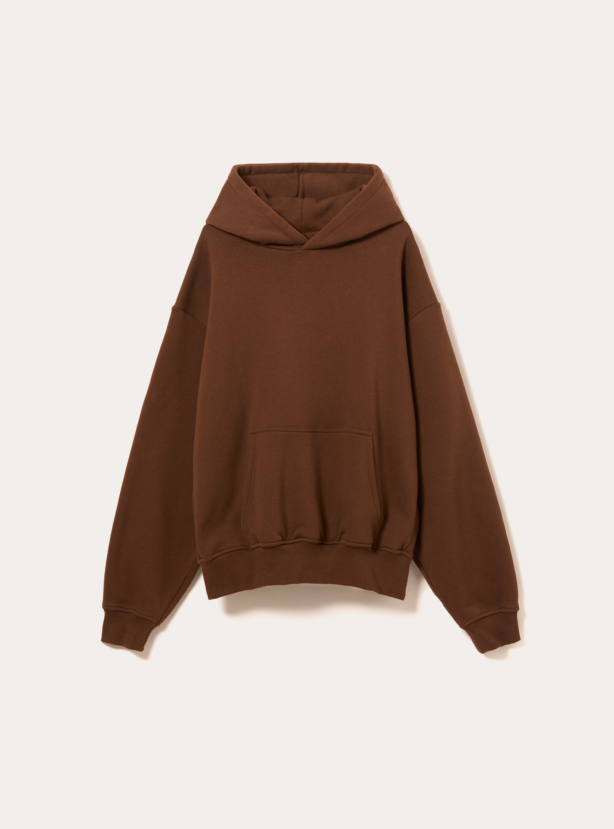 Boxy fit hoodie, BR2 BROWN MEDIUM
