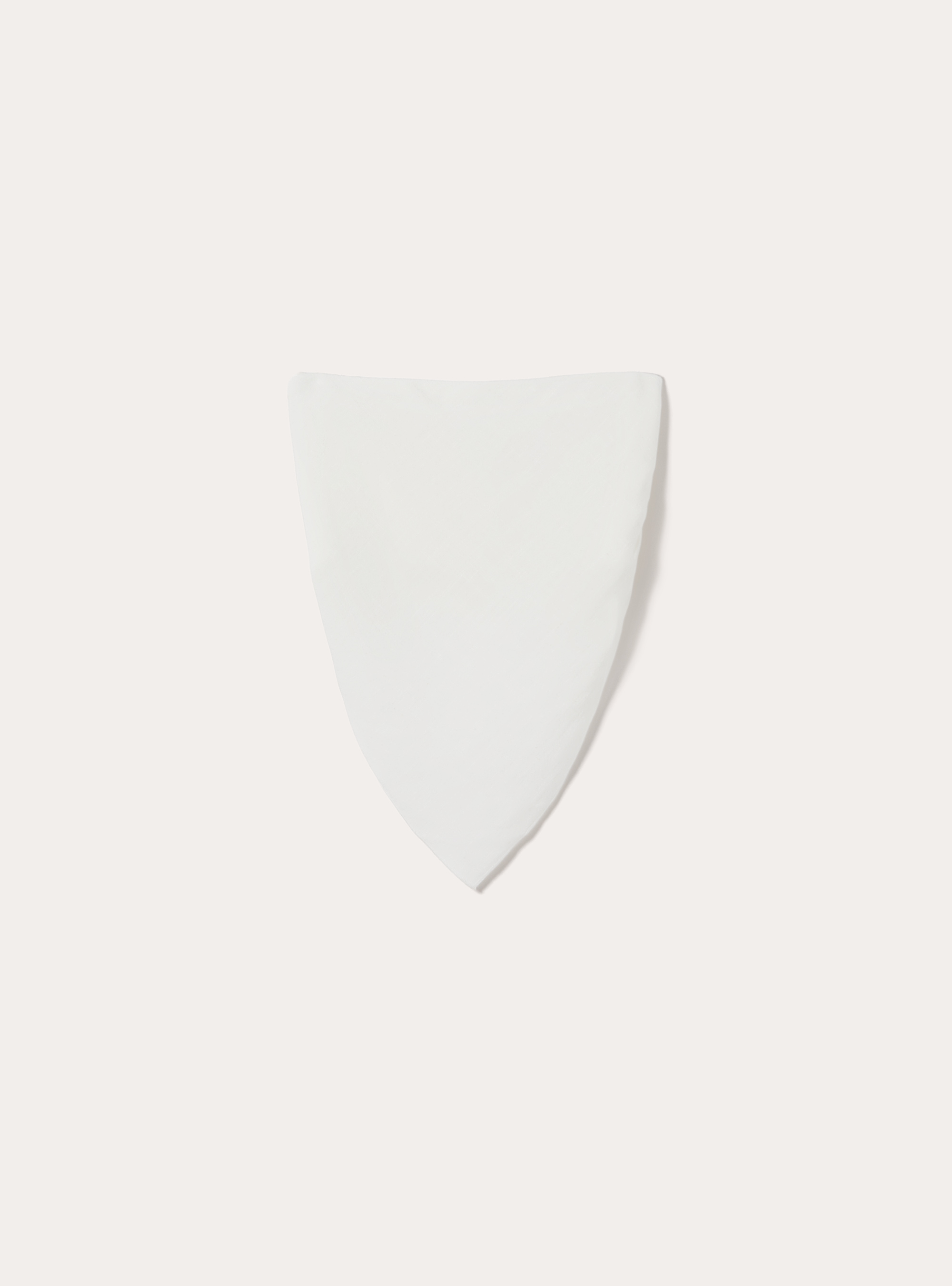 Linen blend bandeau top, WH2 WHITE