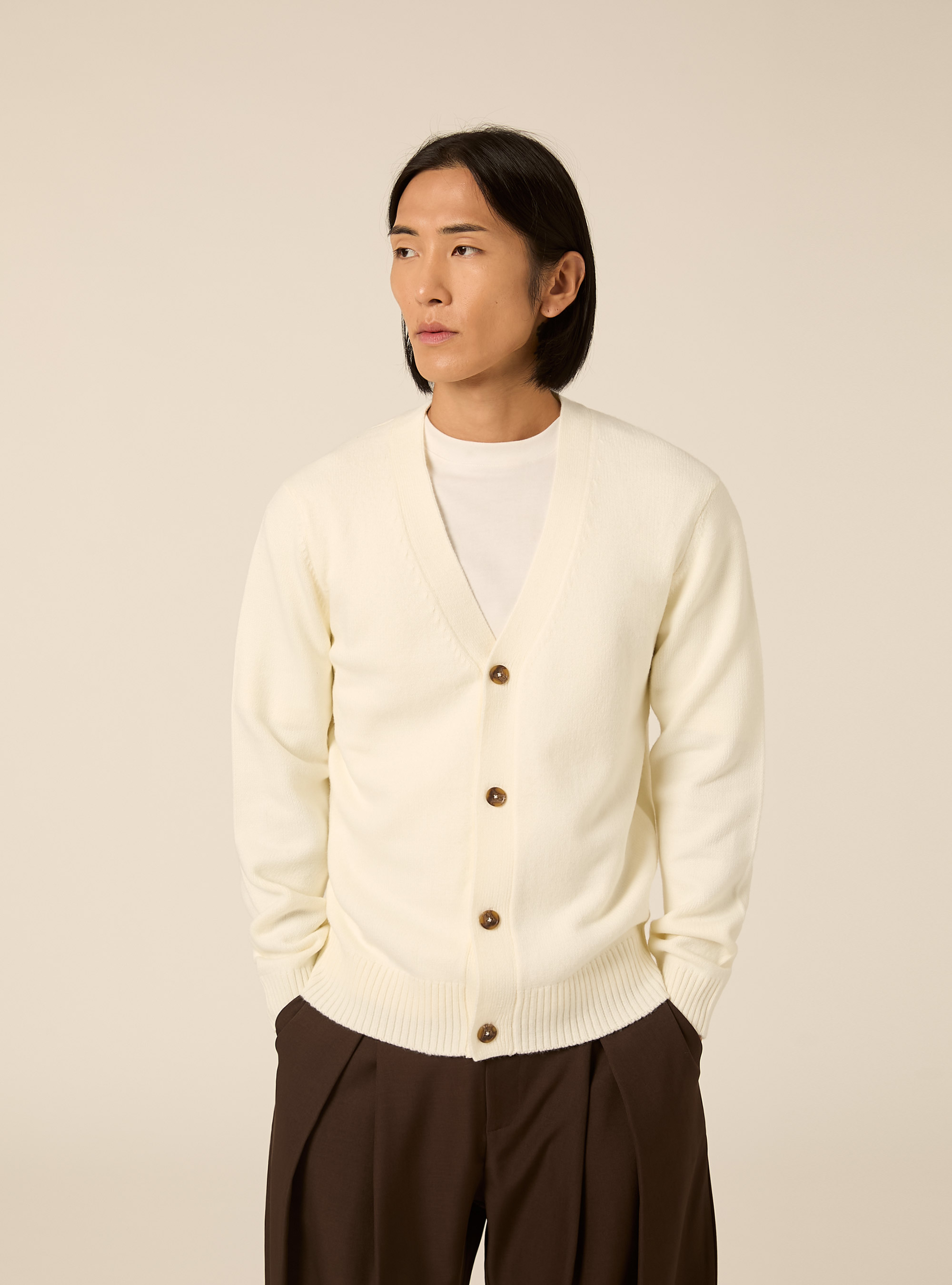 Cardigan  regular fit, WH1 OFF WHITE