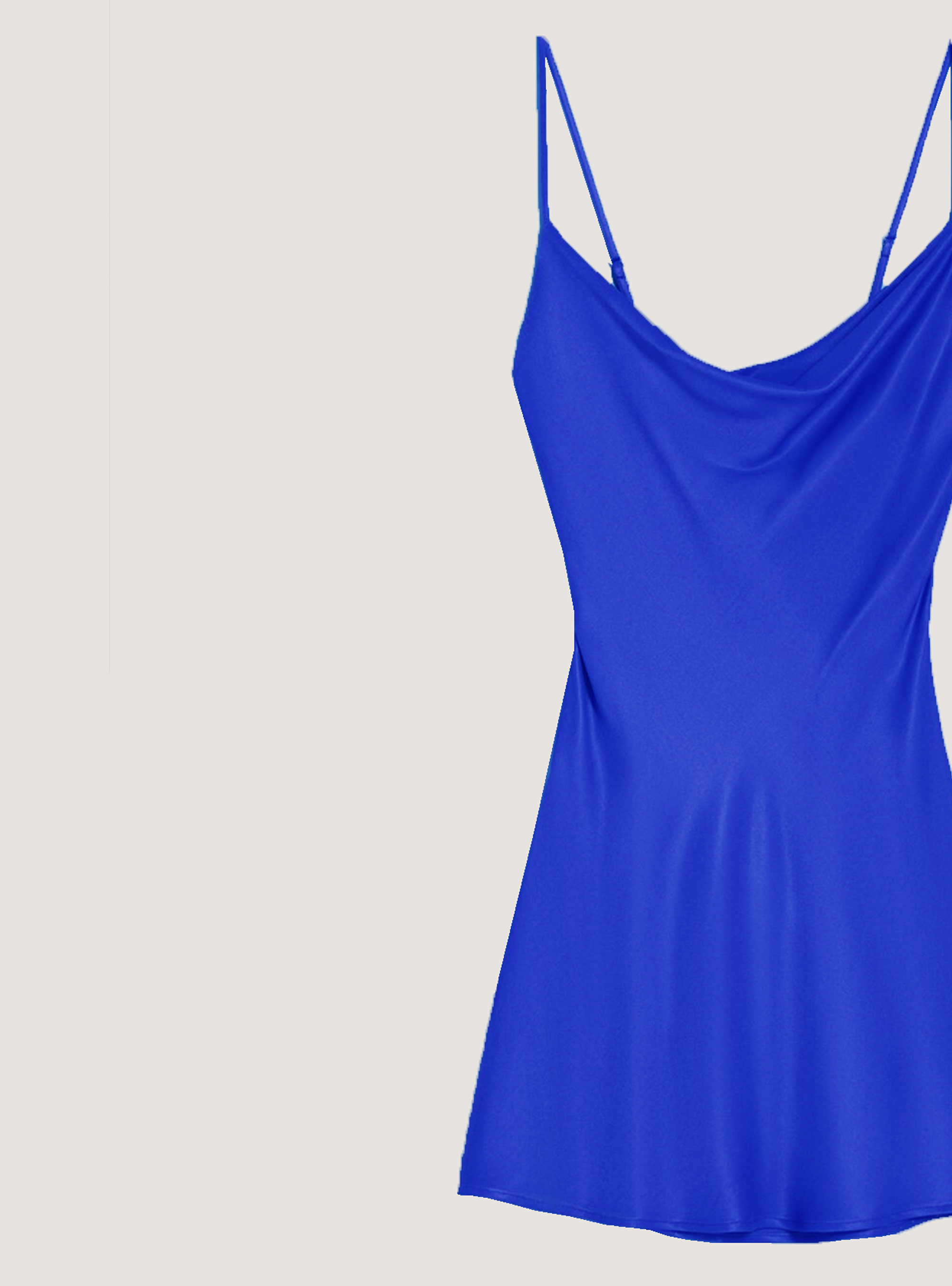 Satin lingerie dress, RY1 DARK ROYALE