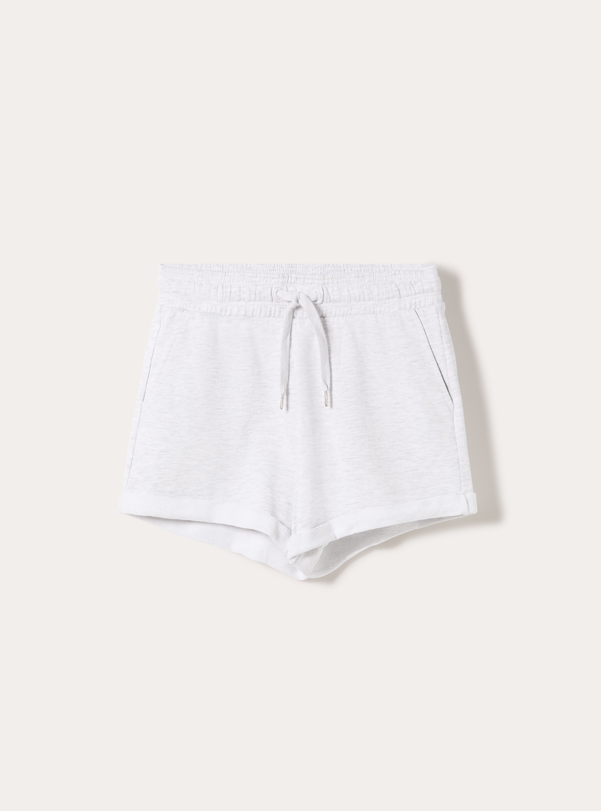 Shorts basic in felpa, MGY3 GREY MEL LIGHT