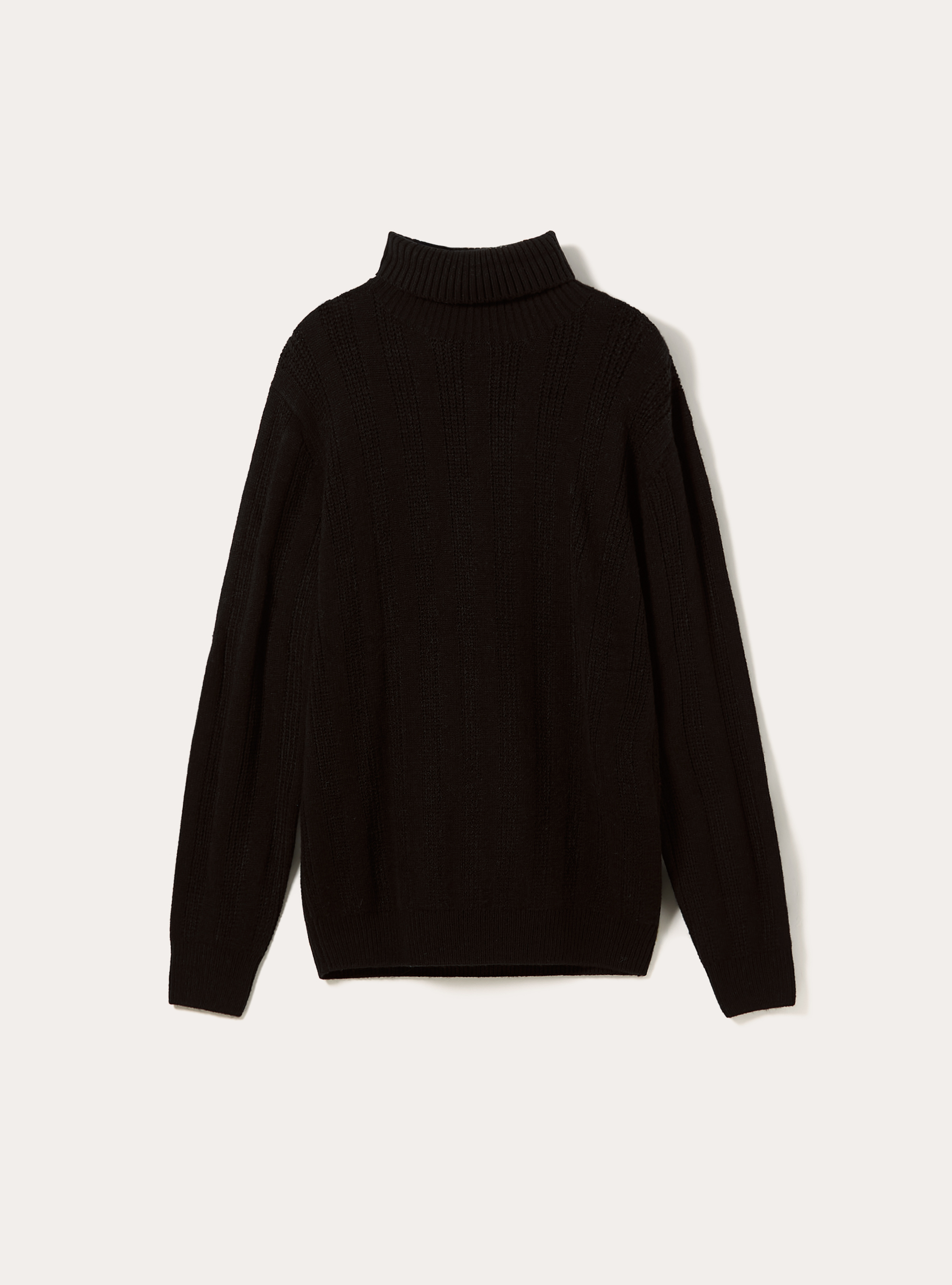 Maglione collo alto, BK1 BLACK