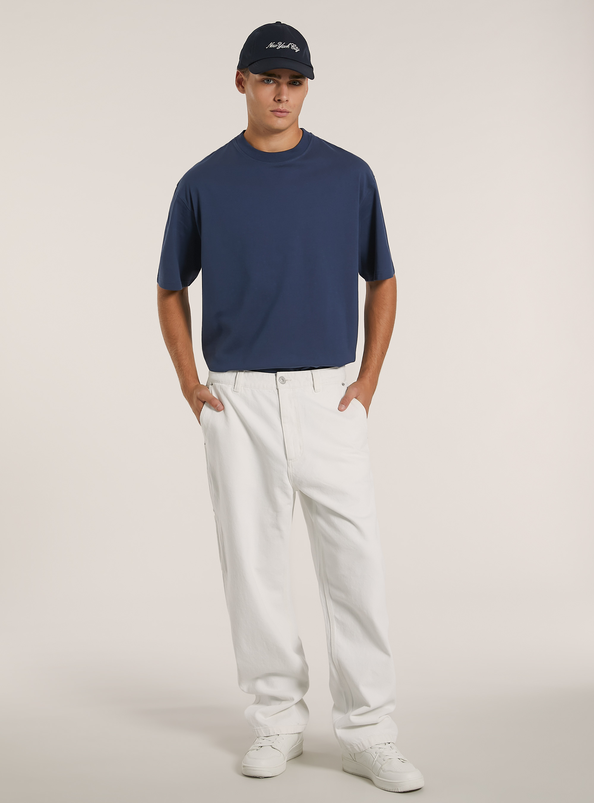 Worker carpenter jeans, WH1 OFF WHITE