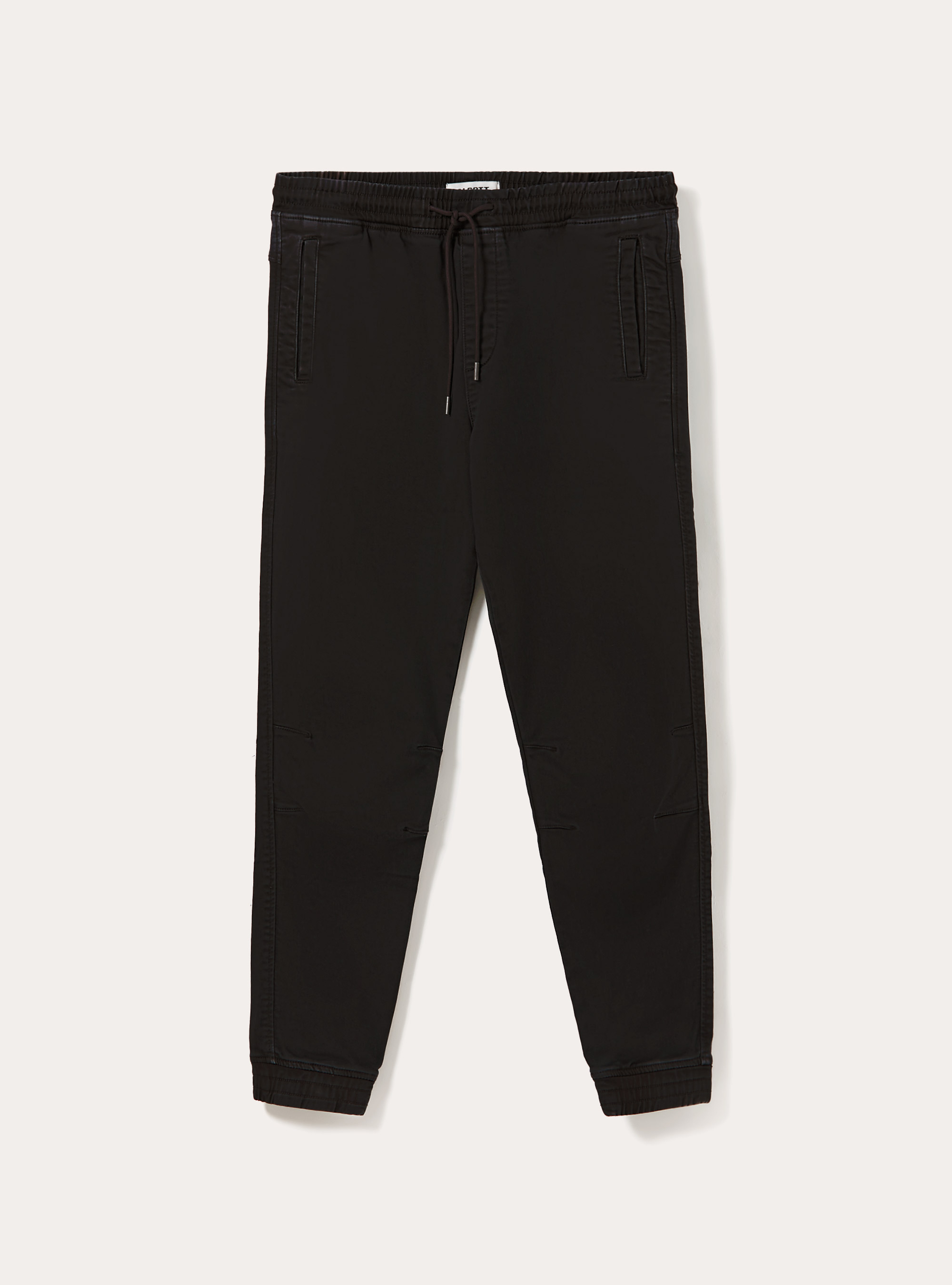 Cotton jogger trousers, BK1 BLACK