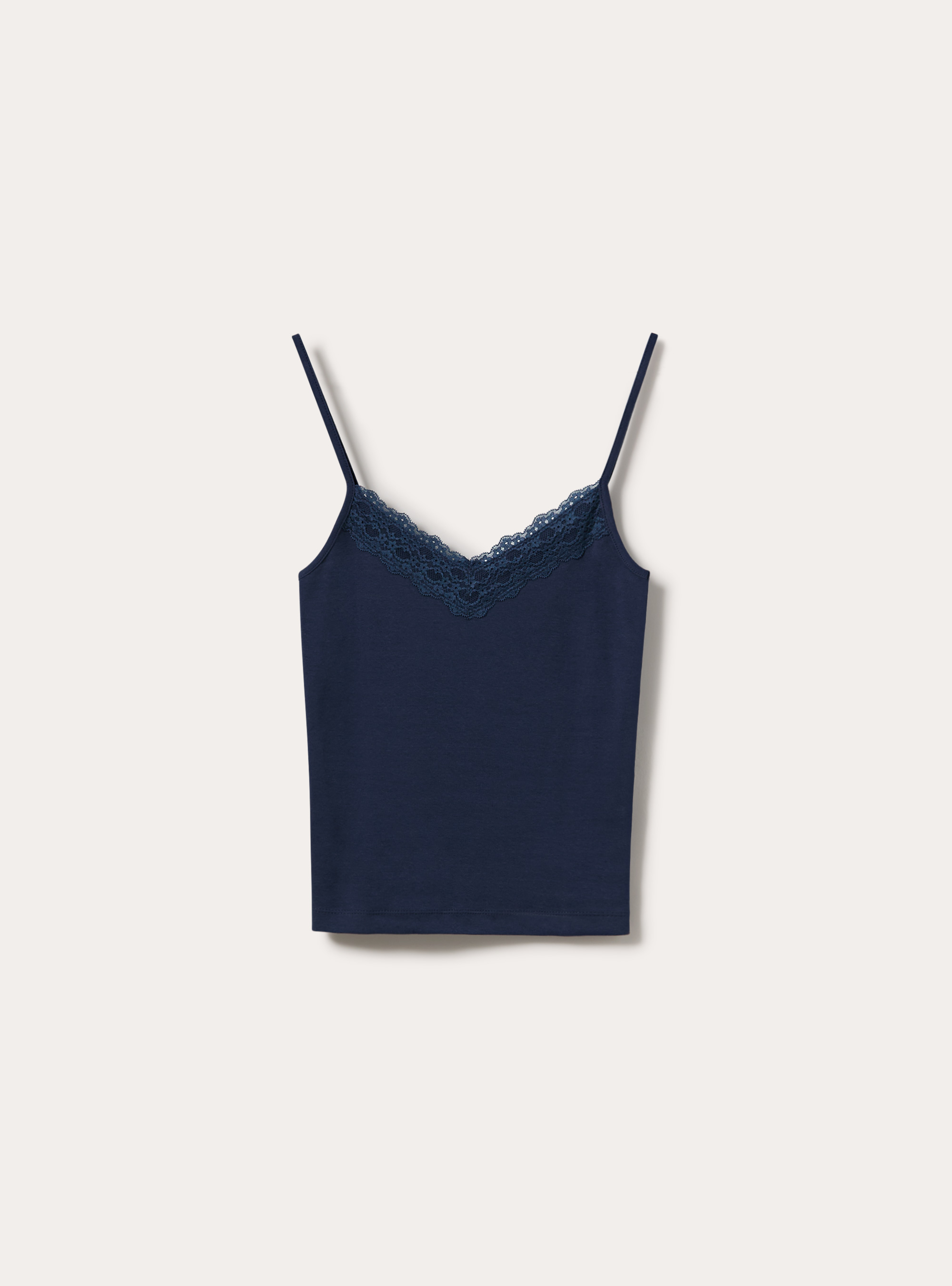 Canotta con dettagli in pizzo, NA2 NAVY MEDIUM