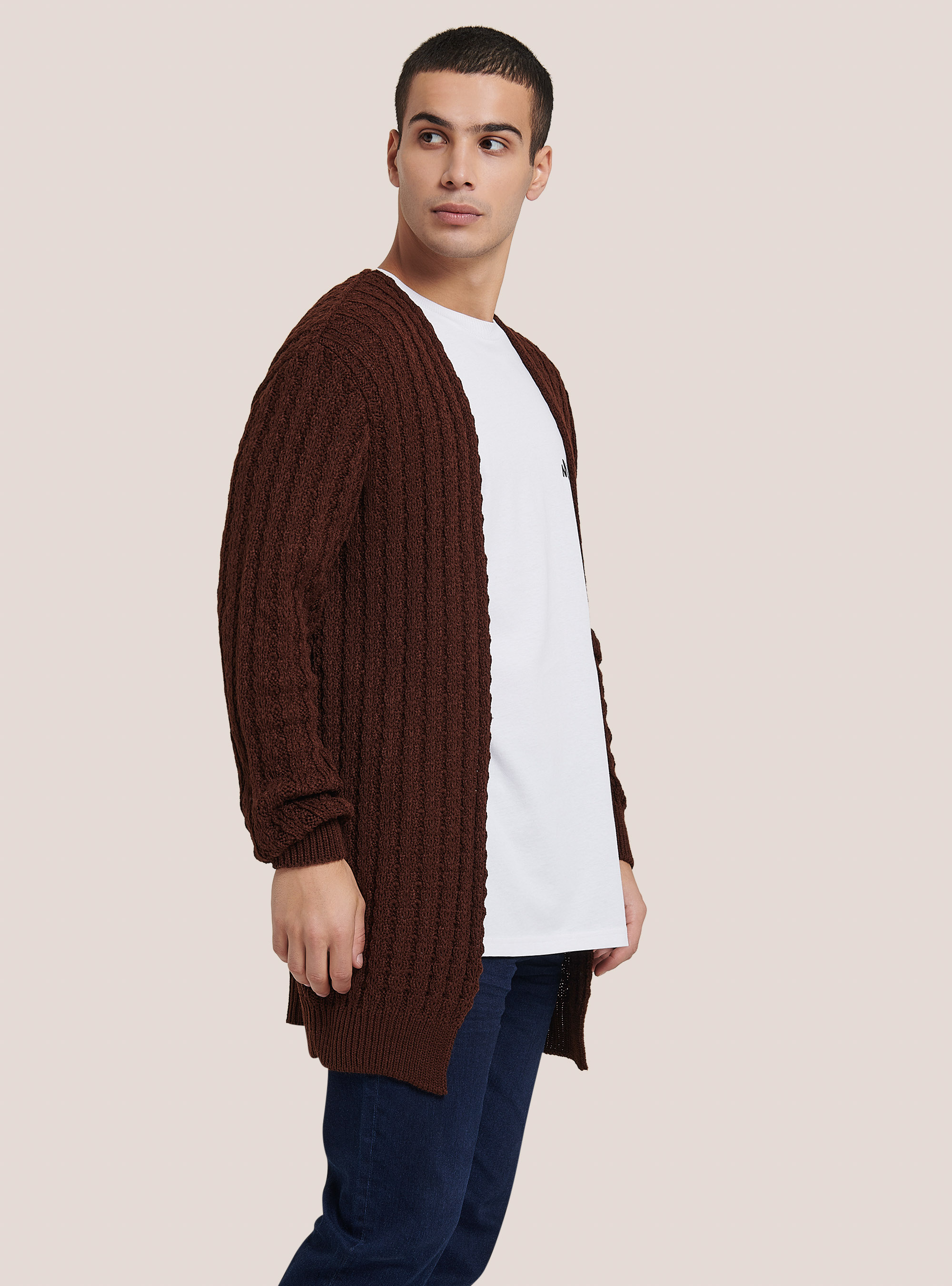 Knitted cardigan, TORTORA 0542C
