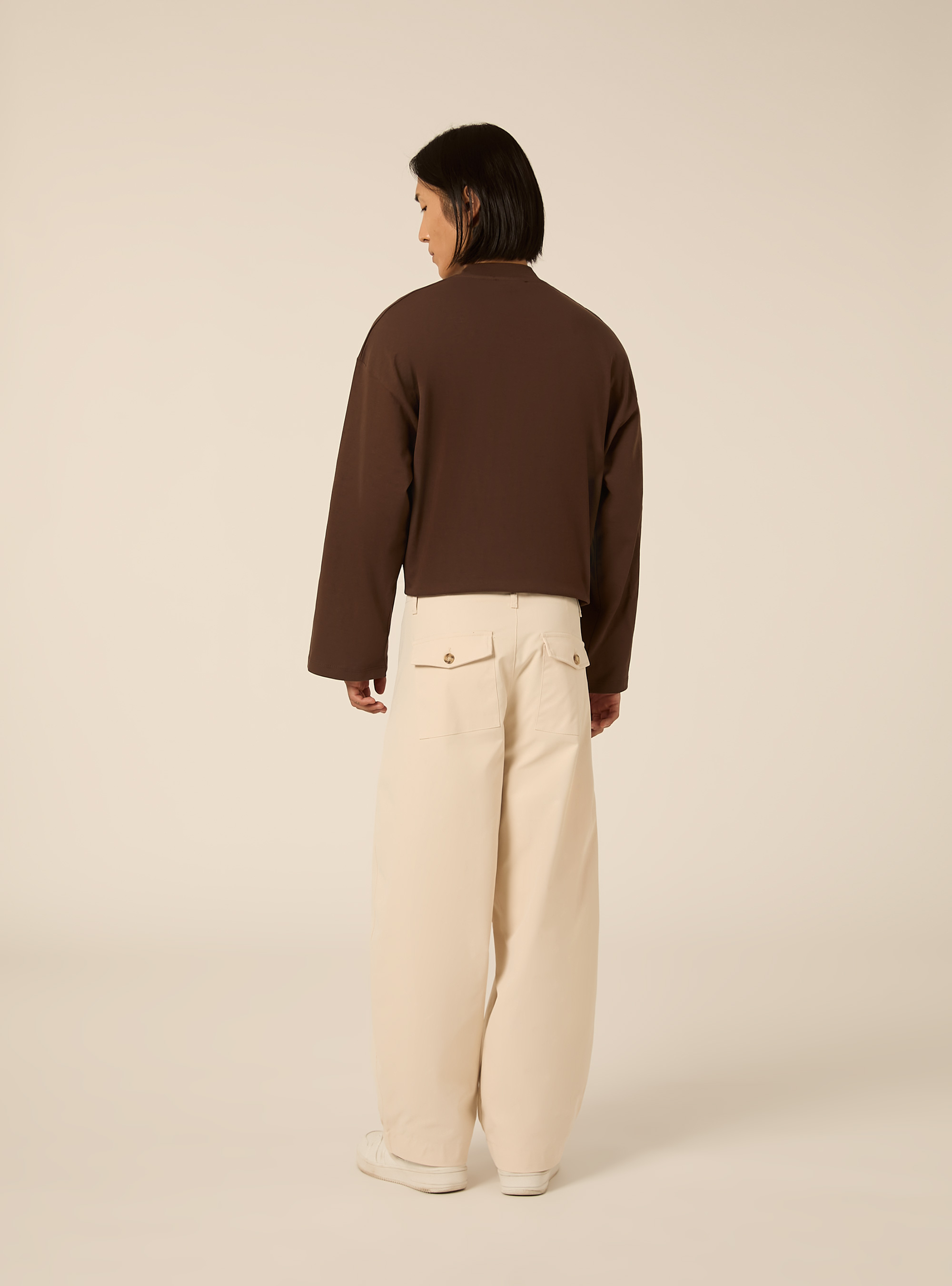 Pantaloni balloon fit, WH2 WHITE