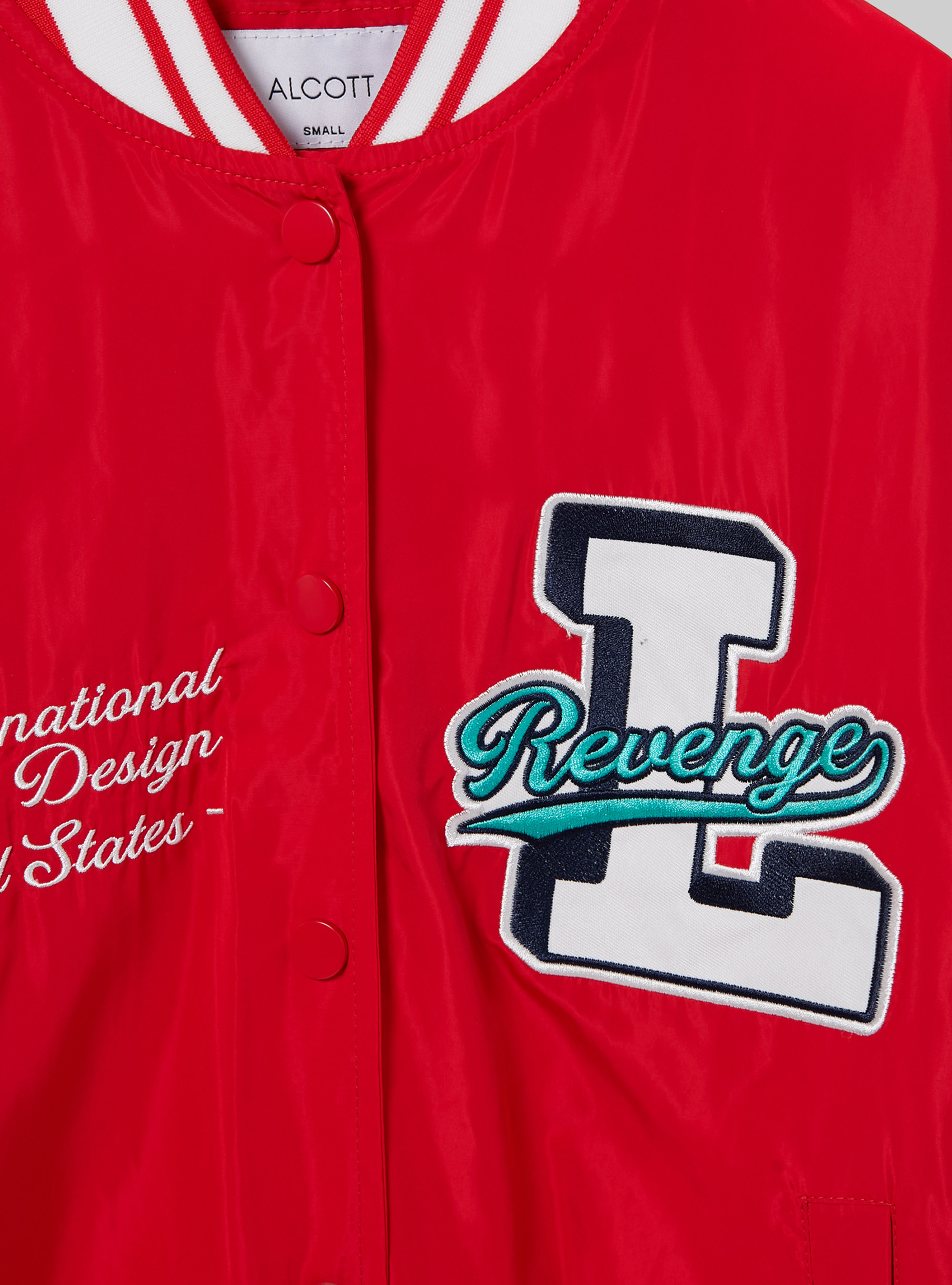 Cazadora con parche universitario, RD2 RED MEDIUM