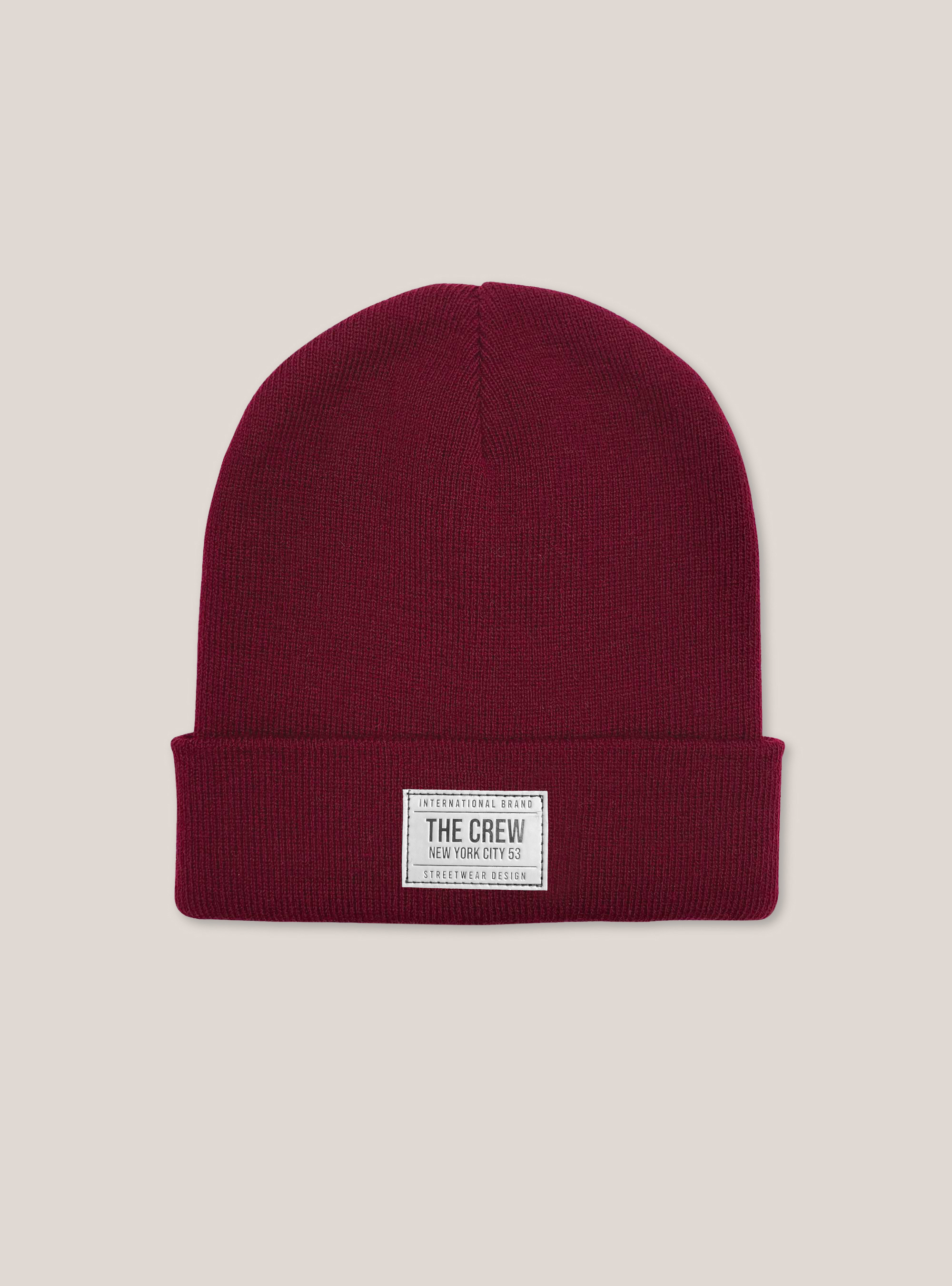 Cappello con patch, BO2 BORDEAUX MEDIUM