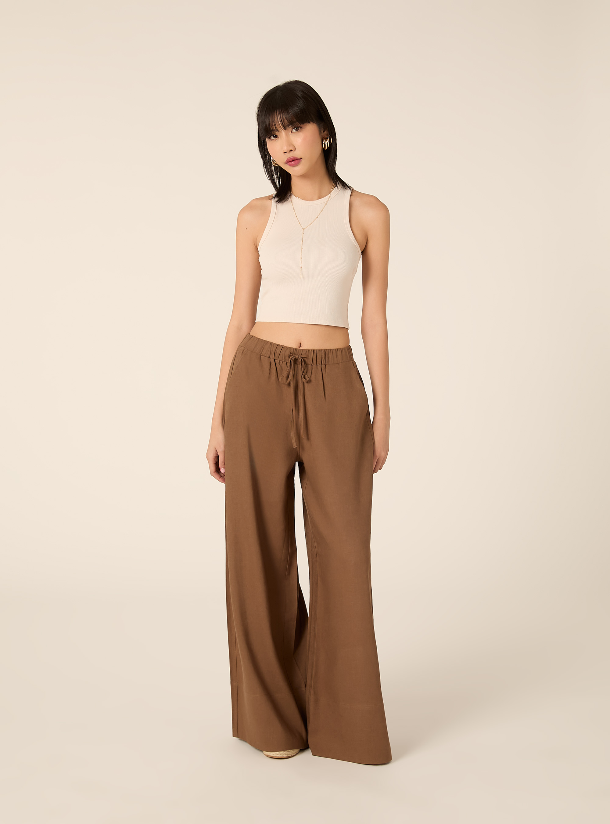 Canotta basic in cannete', CR3 CREAM LIGHT