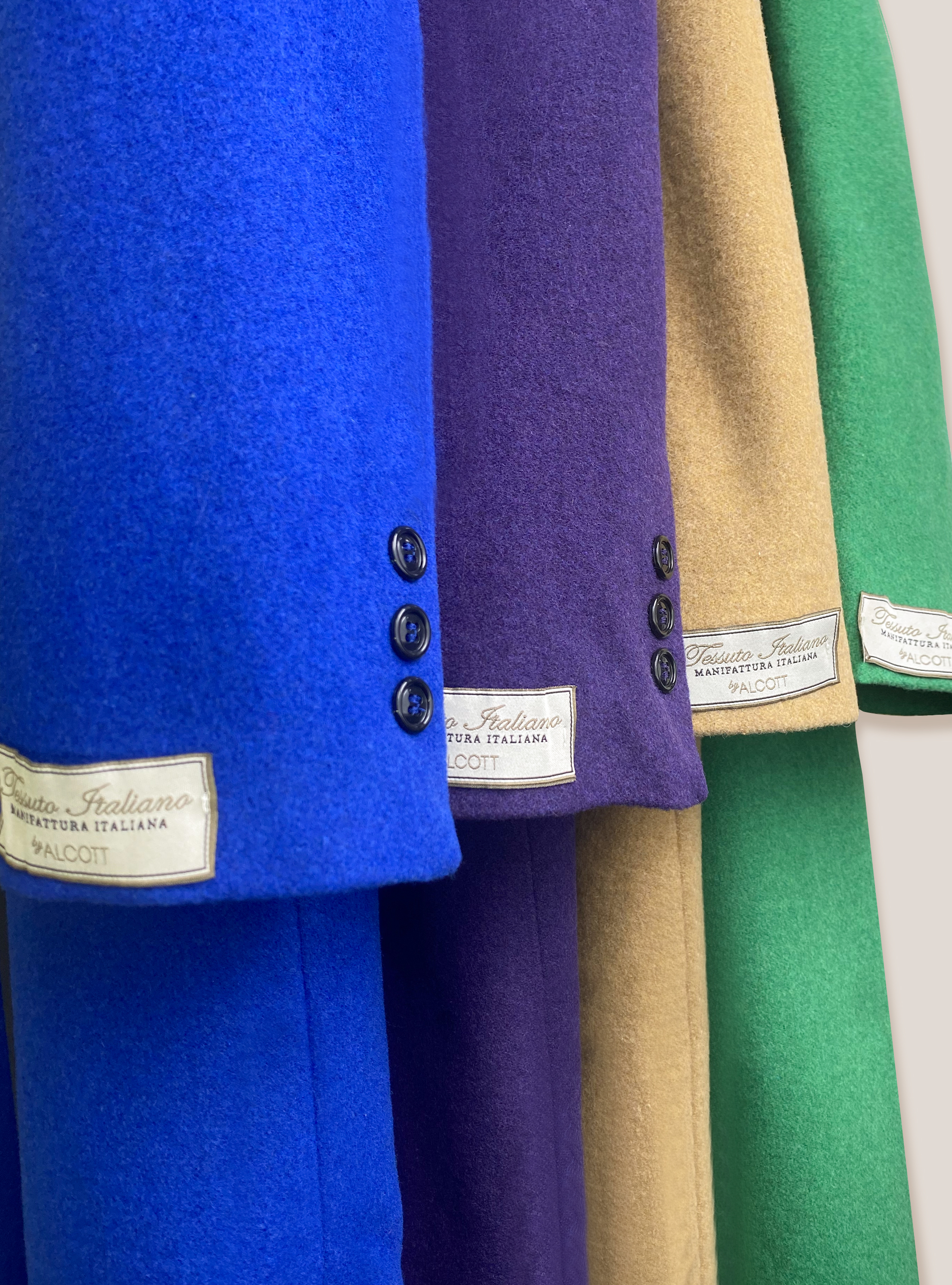 Cappotto monopetto lungo in misto lana, TB2 TOBACCO MEDIUM