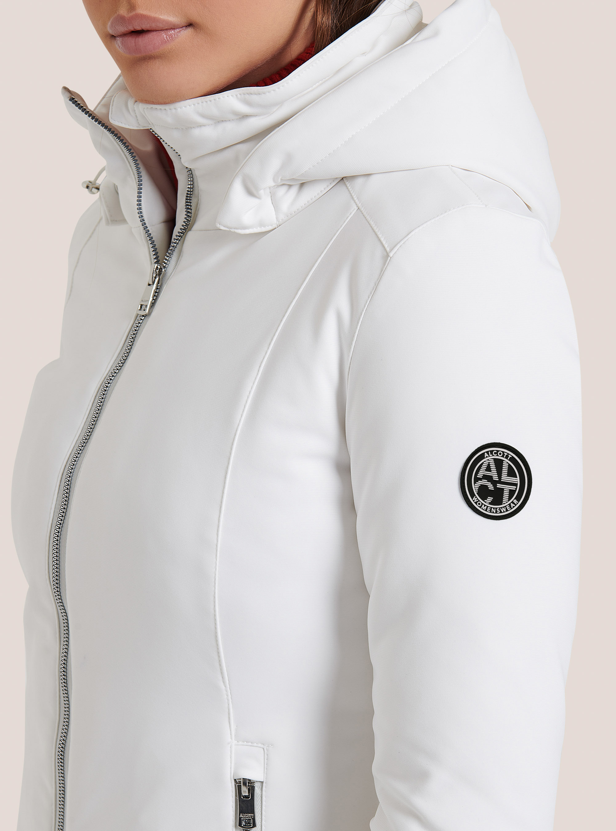 Technical jacket with recycled padding, WH3 WHITE