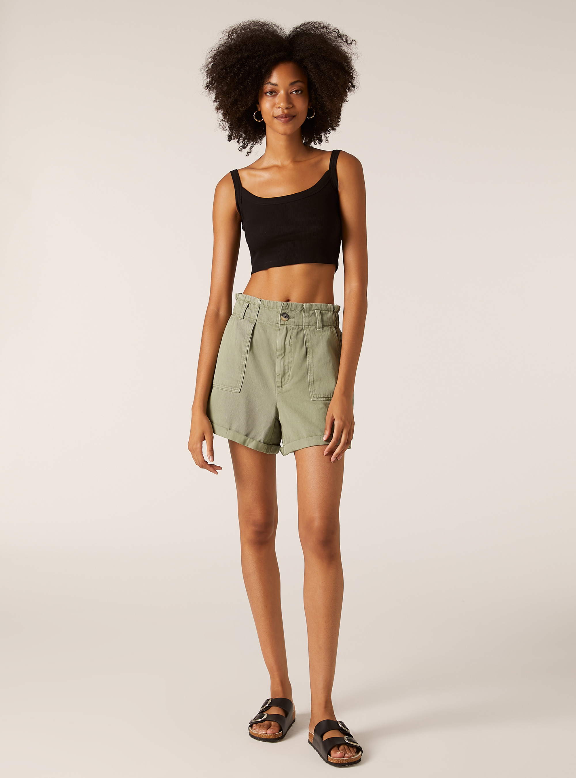 Short avec poches et taille bonbon, KY2 KAKY MEDIUM